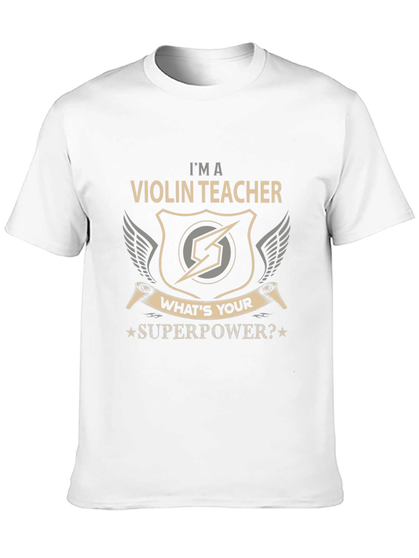 Black Violin Teacher Superpower T-Shirt view 10