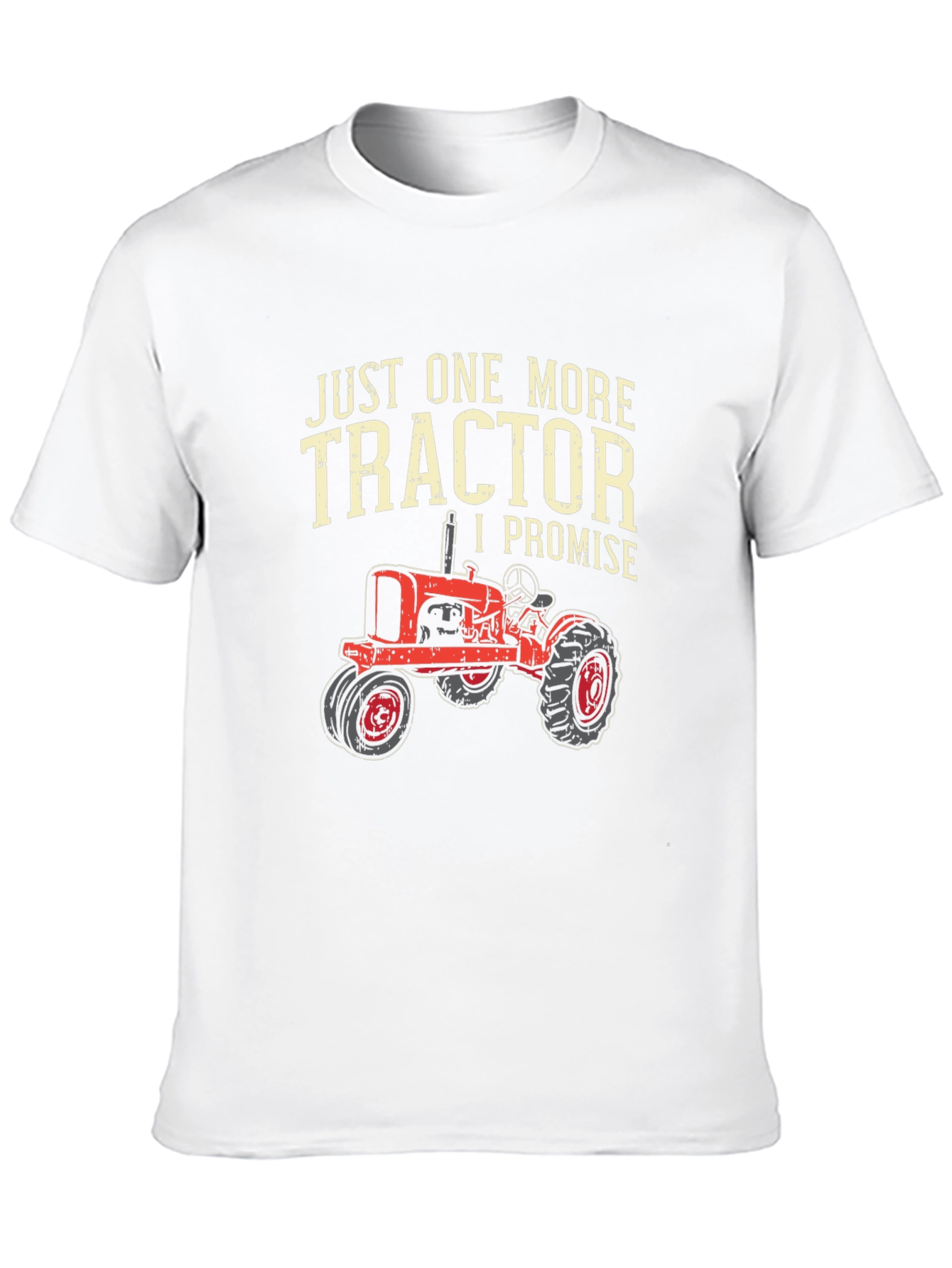 Black Just One More Tractor T-Shirt view 10