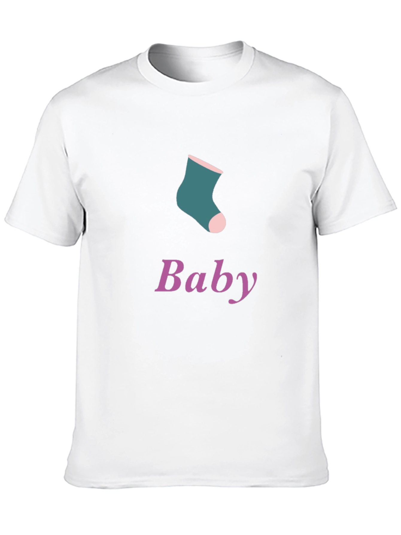 Black Baby Sock Graphic Tee - Soft Cotton Blend view 10