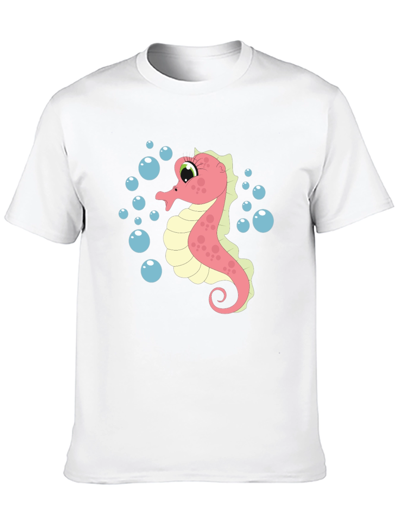 Black Seahorse Graphic T-Shirt - Unique Ocean Life Design view 10