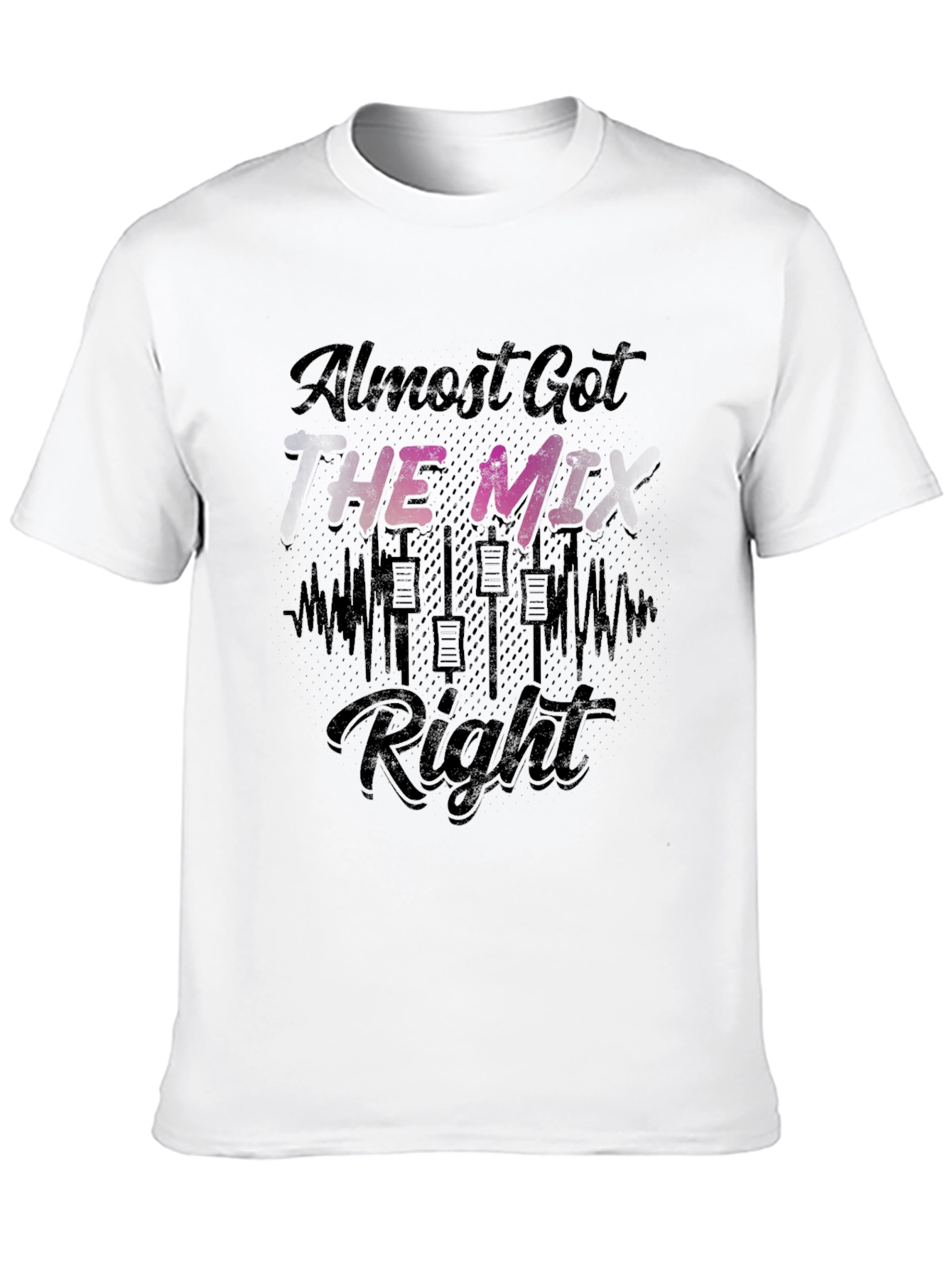 Black Almost Got the Mix Right T-Shirt - Black view 10