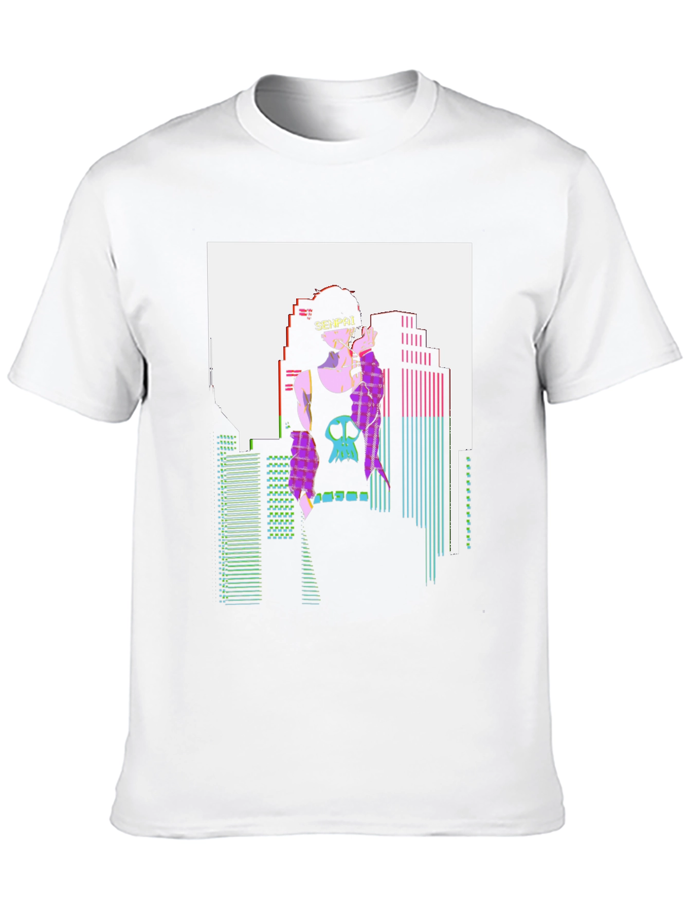 Cyberpunk Senpai T-Shirt - Graphic Anime Tee - 10