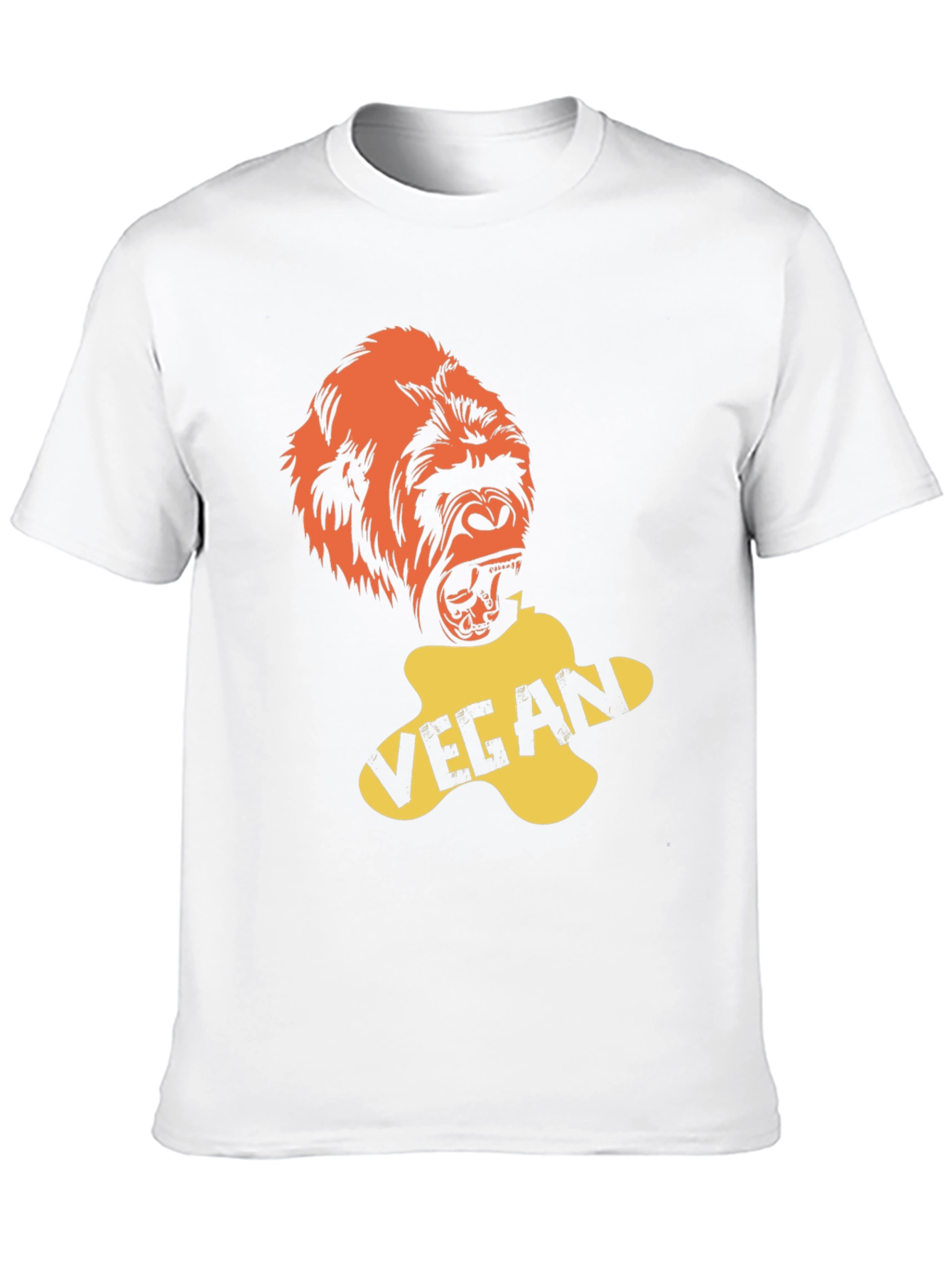 Black Vegan Gorilla Graphic T-Shirt - Bold & Ethical Style view 10