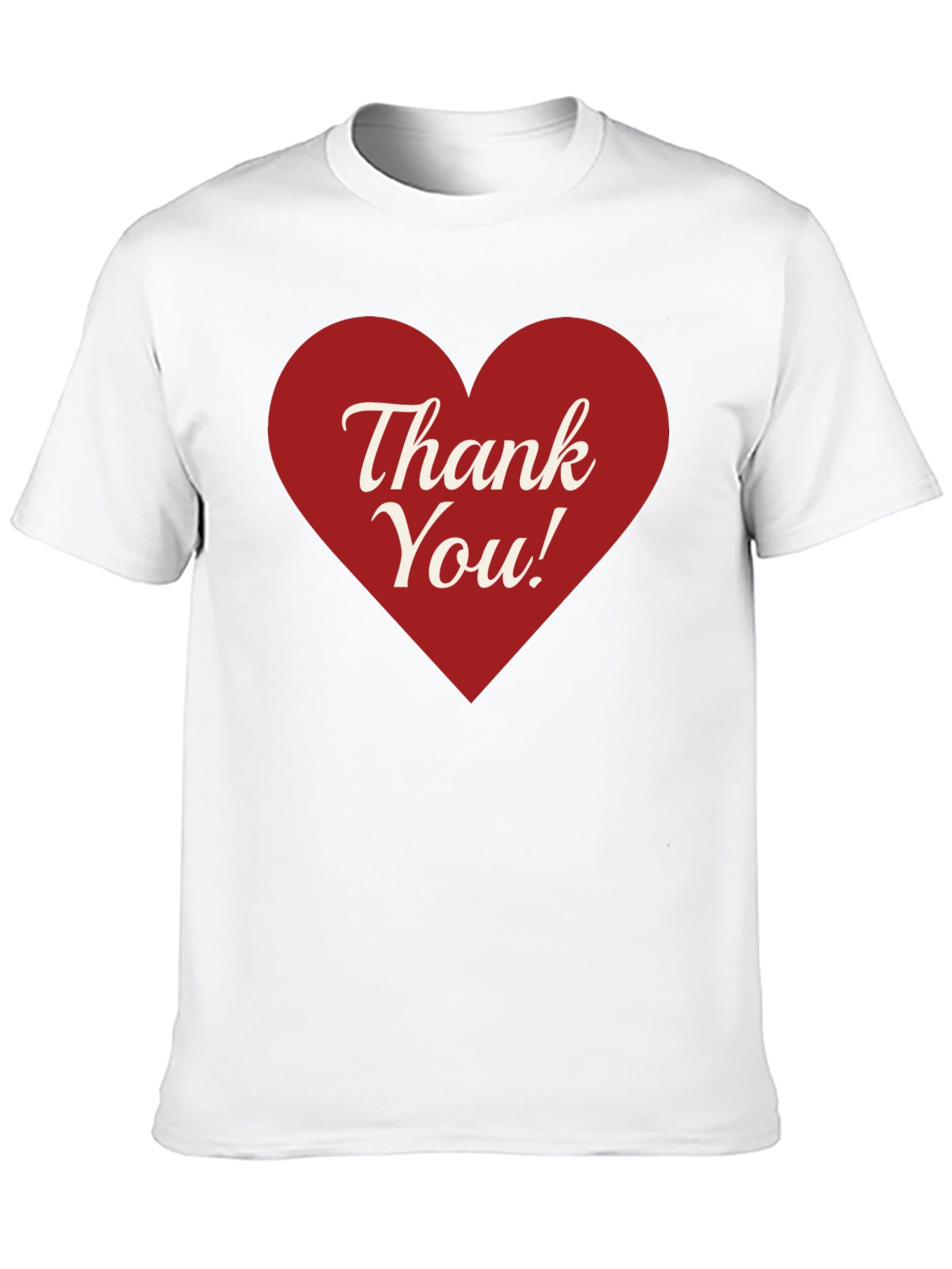 Black Thank You Heart Graphic Tee - Black Cotton Blend view 10