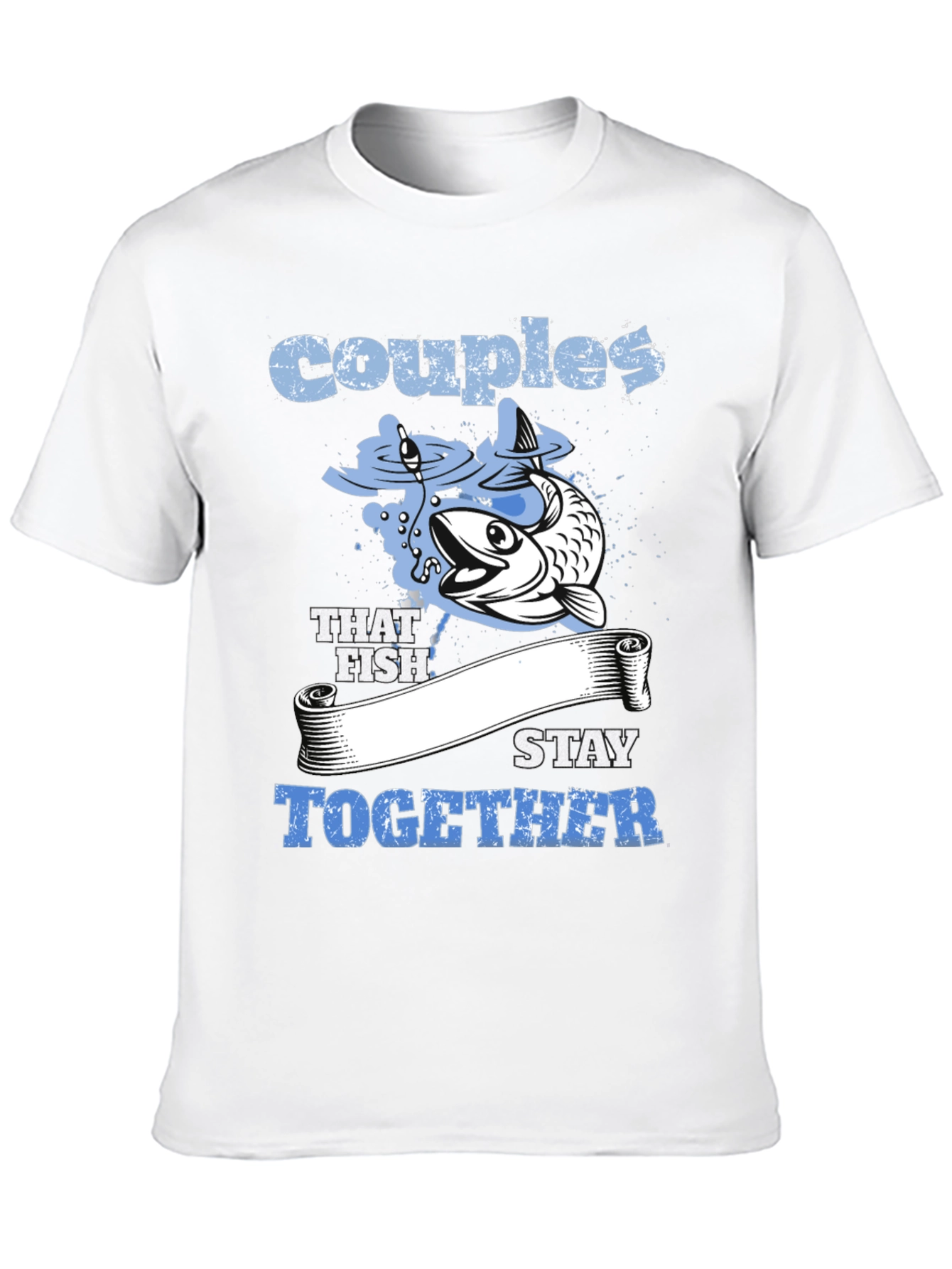 Black Couples That Fish Stay Together Graphic Tee view 10