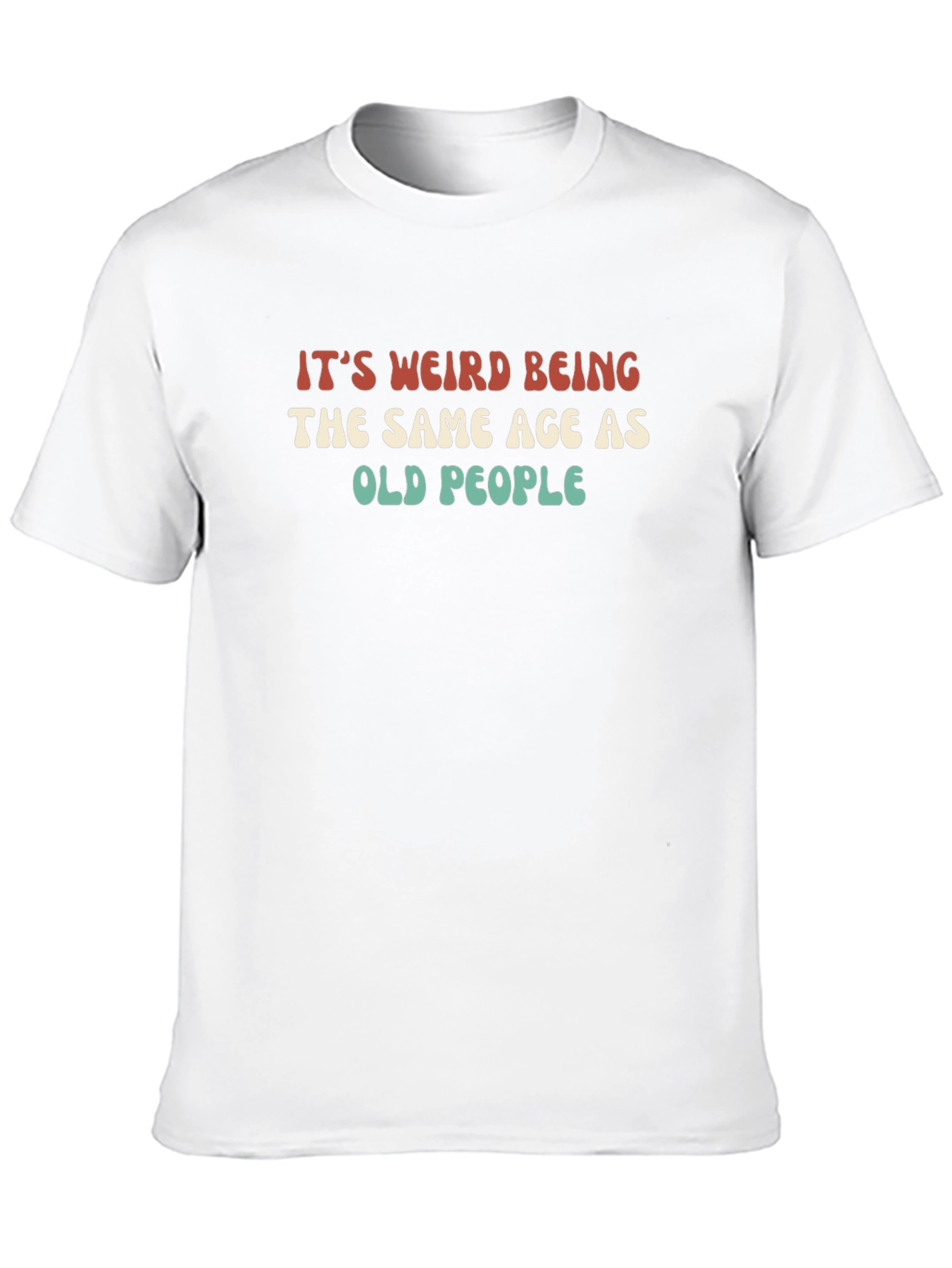 Black Funny "Same Age as Old People" Graphic Tee view 10
