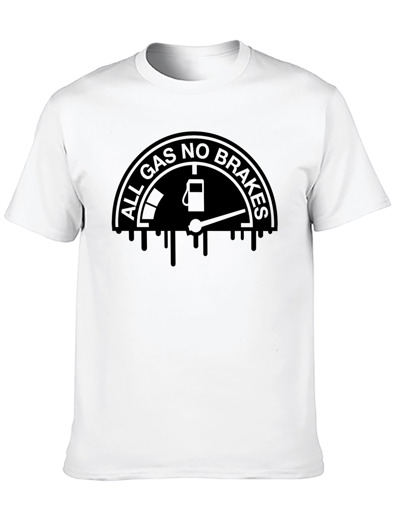 Black All Gas No Brakes Graphic Tee - Black view 10