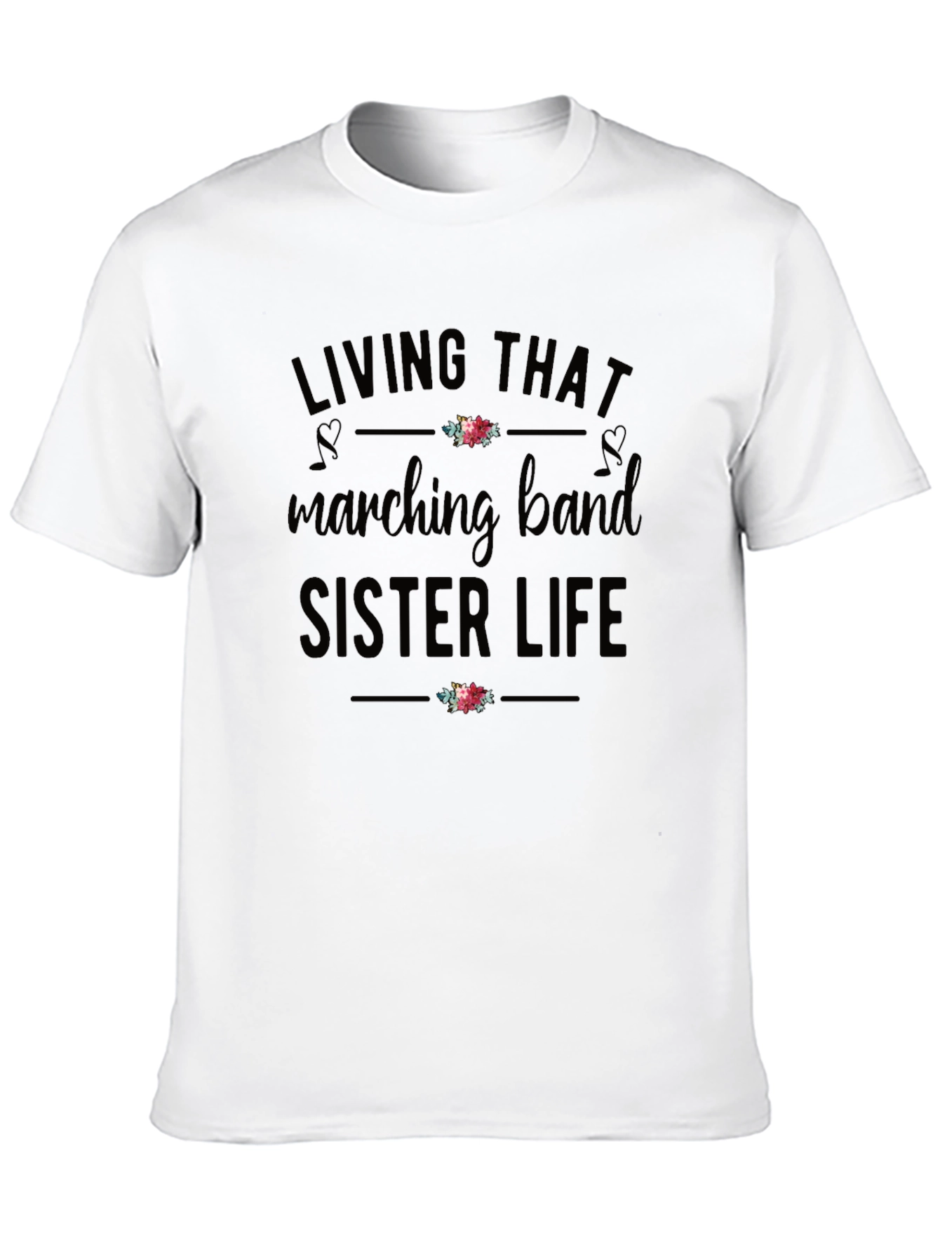 Black Marching Band Sister Life Graphic Tee view 10