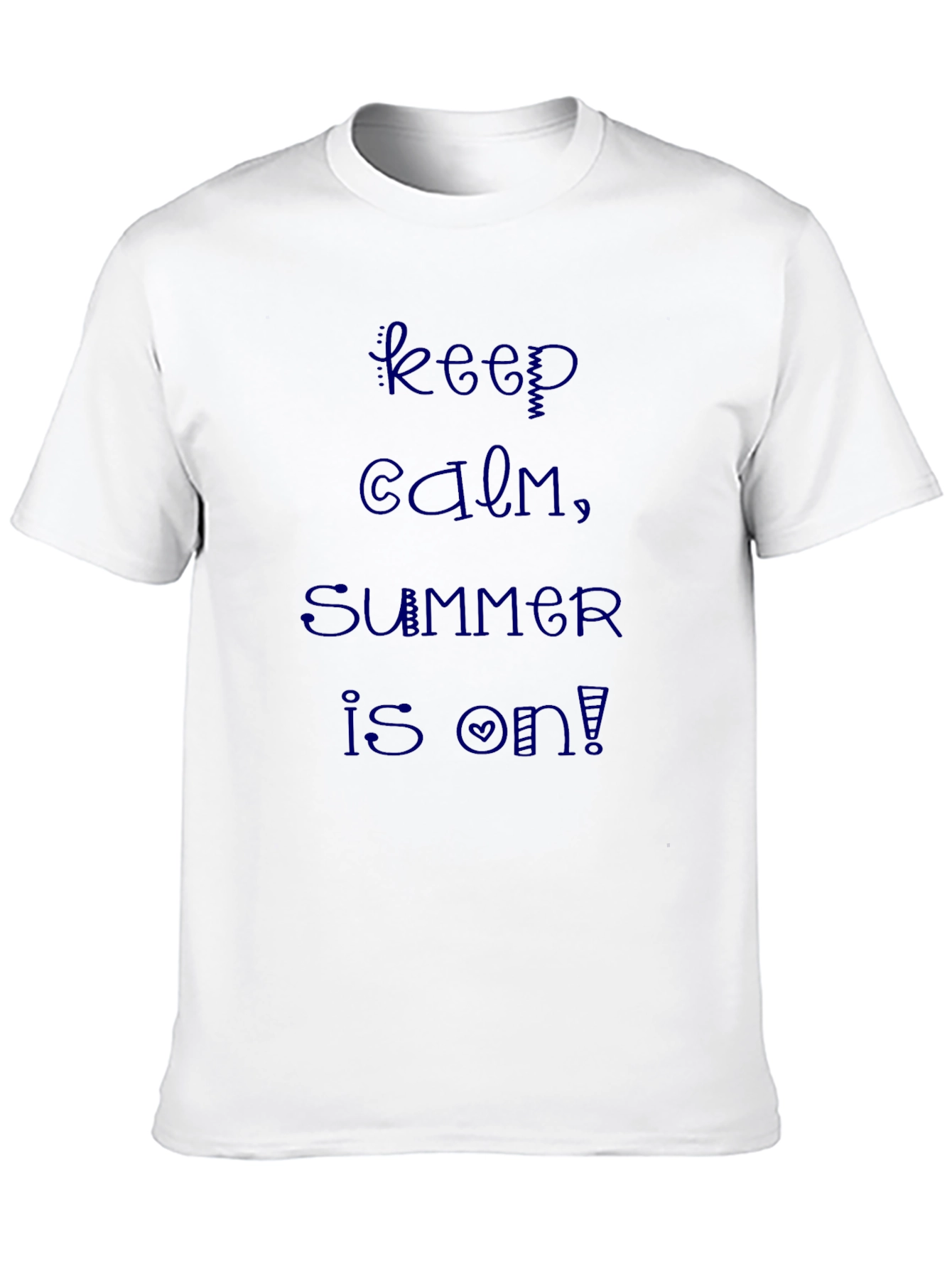 Black Keep Calm Summer T-Shirt view 10