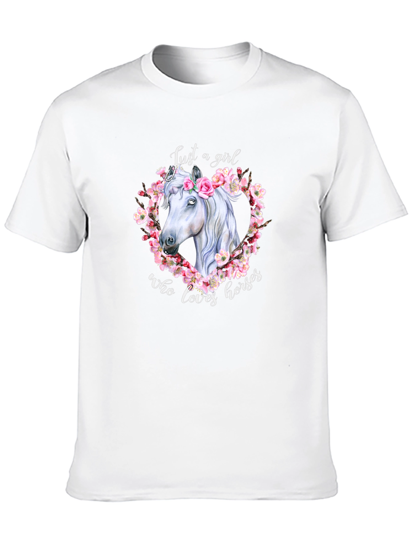 Black Horse Lover T-Shirt - Just A Girl Who Loves Horses view 10