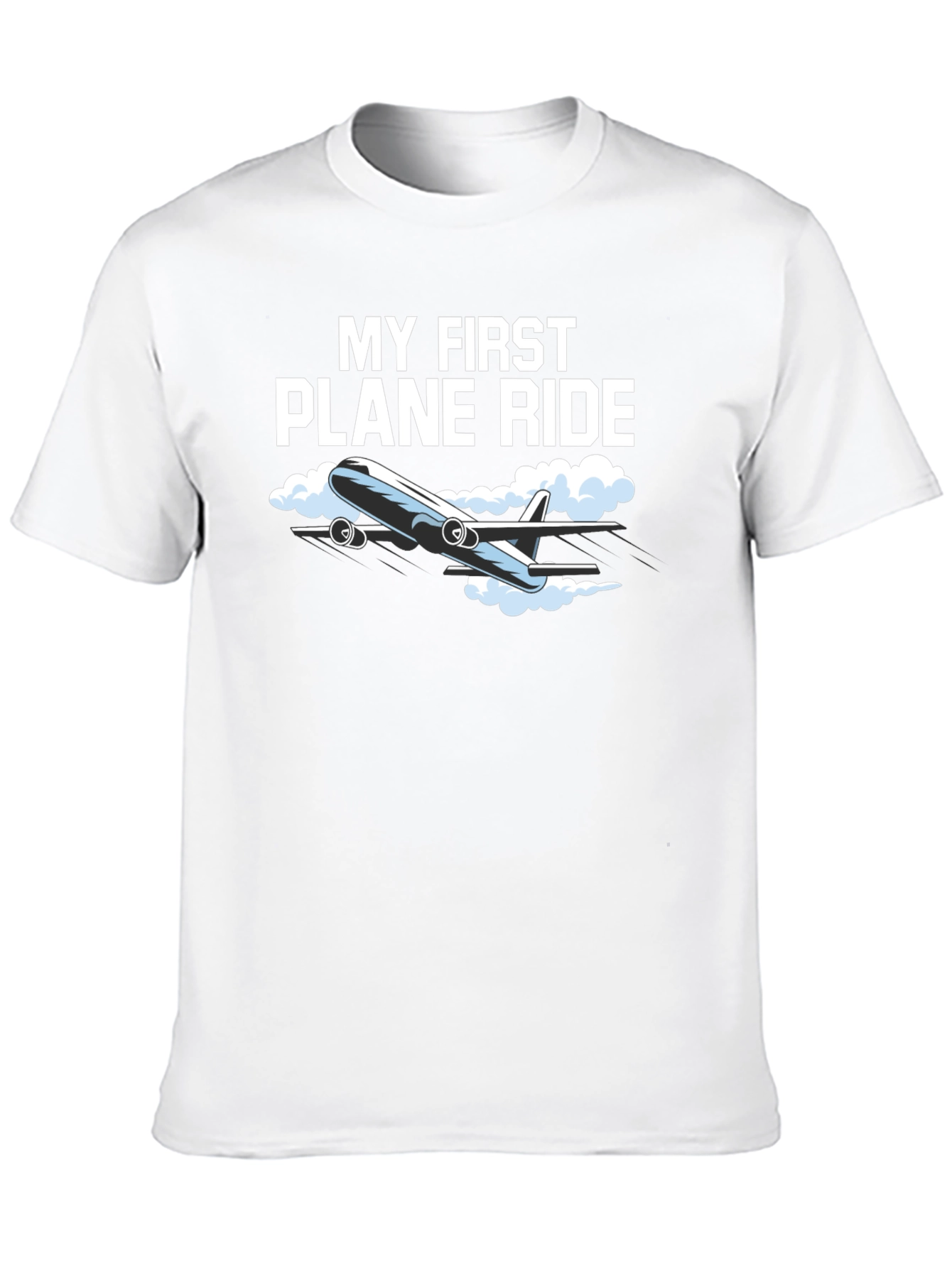 Black My First Plane Ride Graphic Tee - Aviation T-Shirt view 10