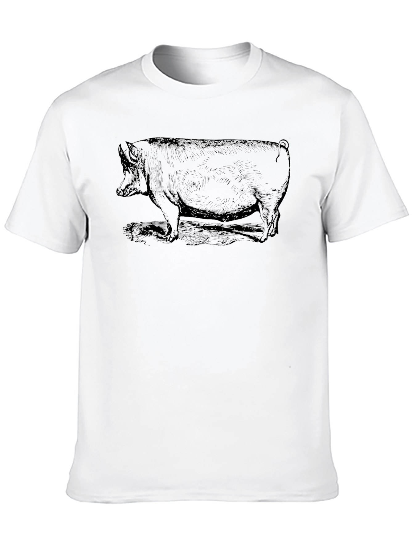 Black Black Pig Graphic T-Shirt - Unique Design view 10