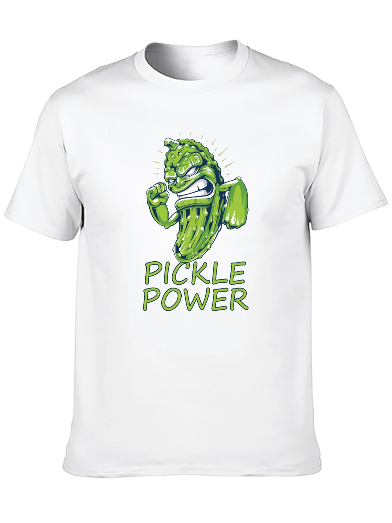 Black Pickle Power Graphic Tee -  Funny Foodie Shirt view 10