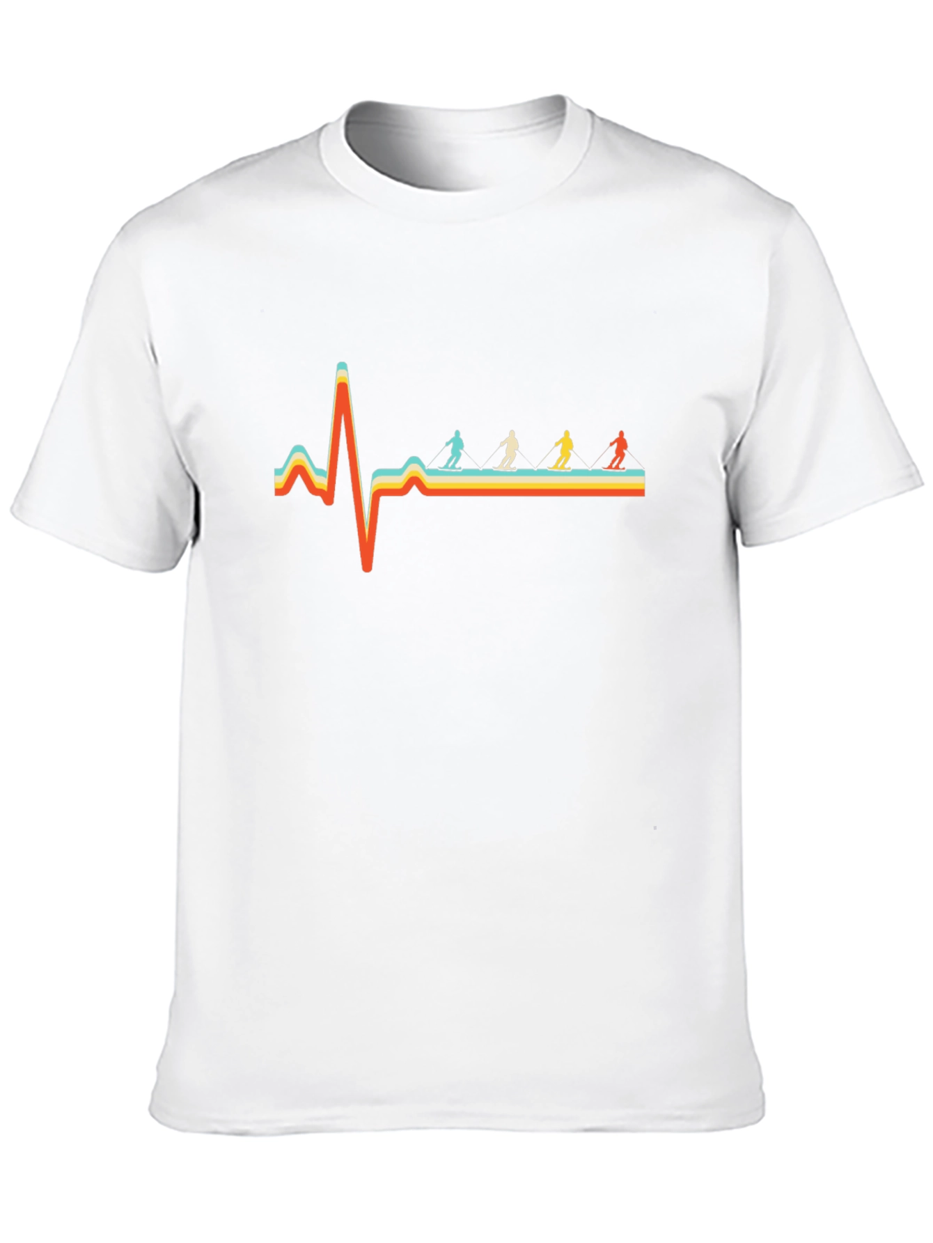 Black Ski Heartbeat T-Shirt view 10