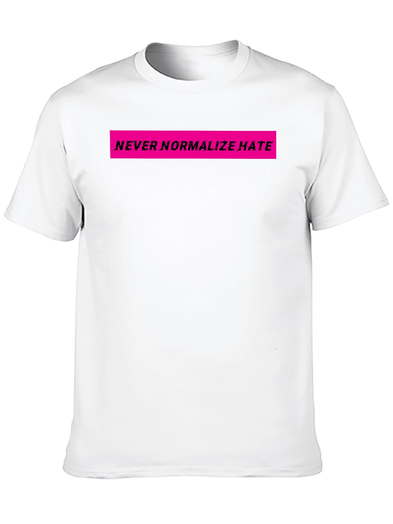 Black Never Normalize Hate Graphic Tee view 10