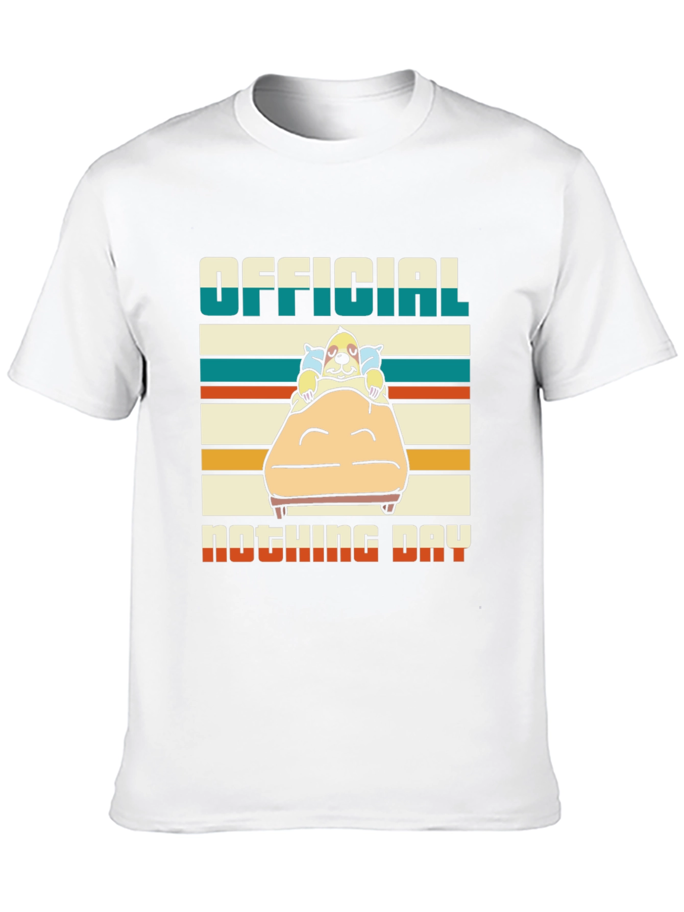 Black Official Nothing Day T-Shirt - Relaxed Dog Design view 10