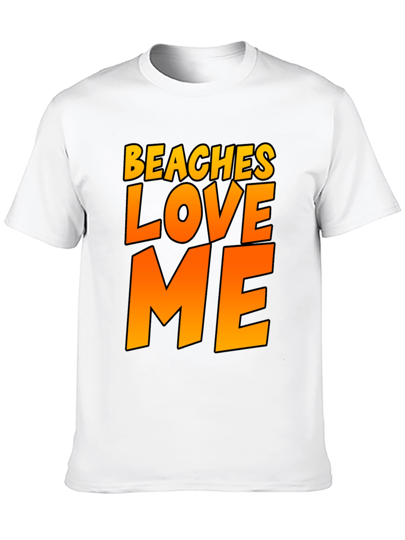 Black Beaches Love Me Graphic Tee - Black Summer Fun Shirt view 10