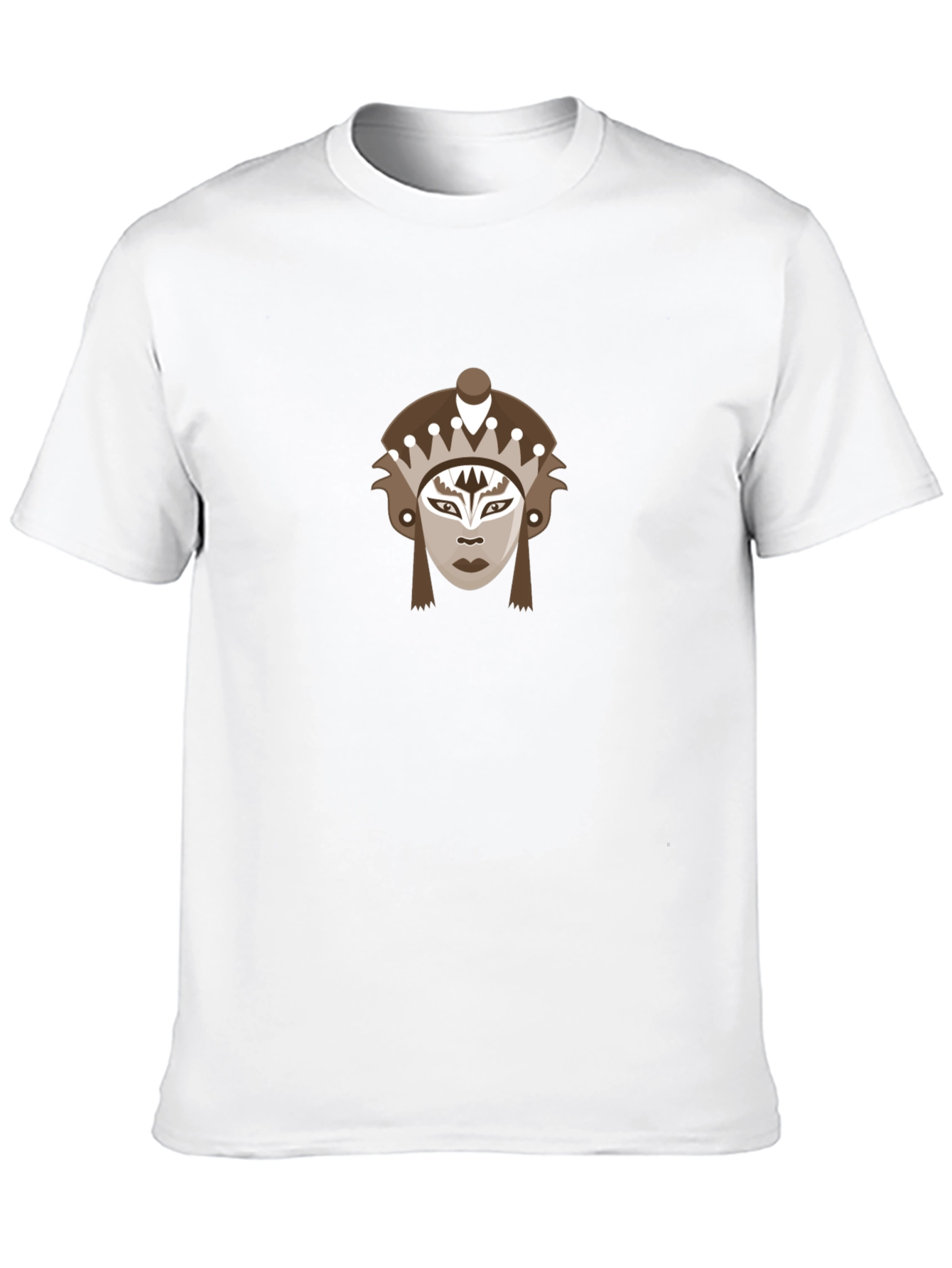 Black Tribal Mask Graphic Tee - Stylish and Unique view 10