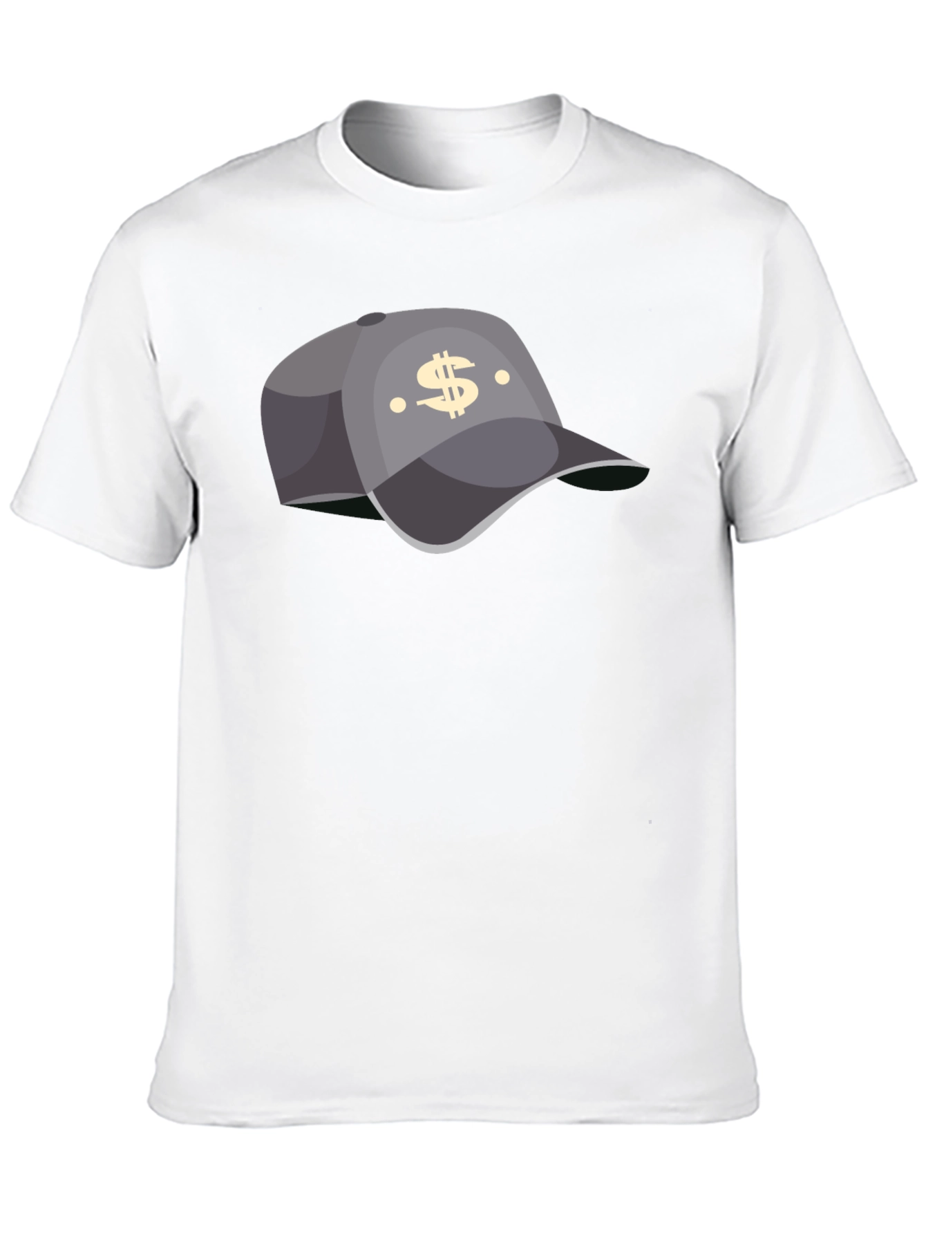 Black Trendy Black T-Shirt with Hat Graphic view 10