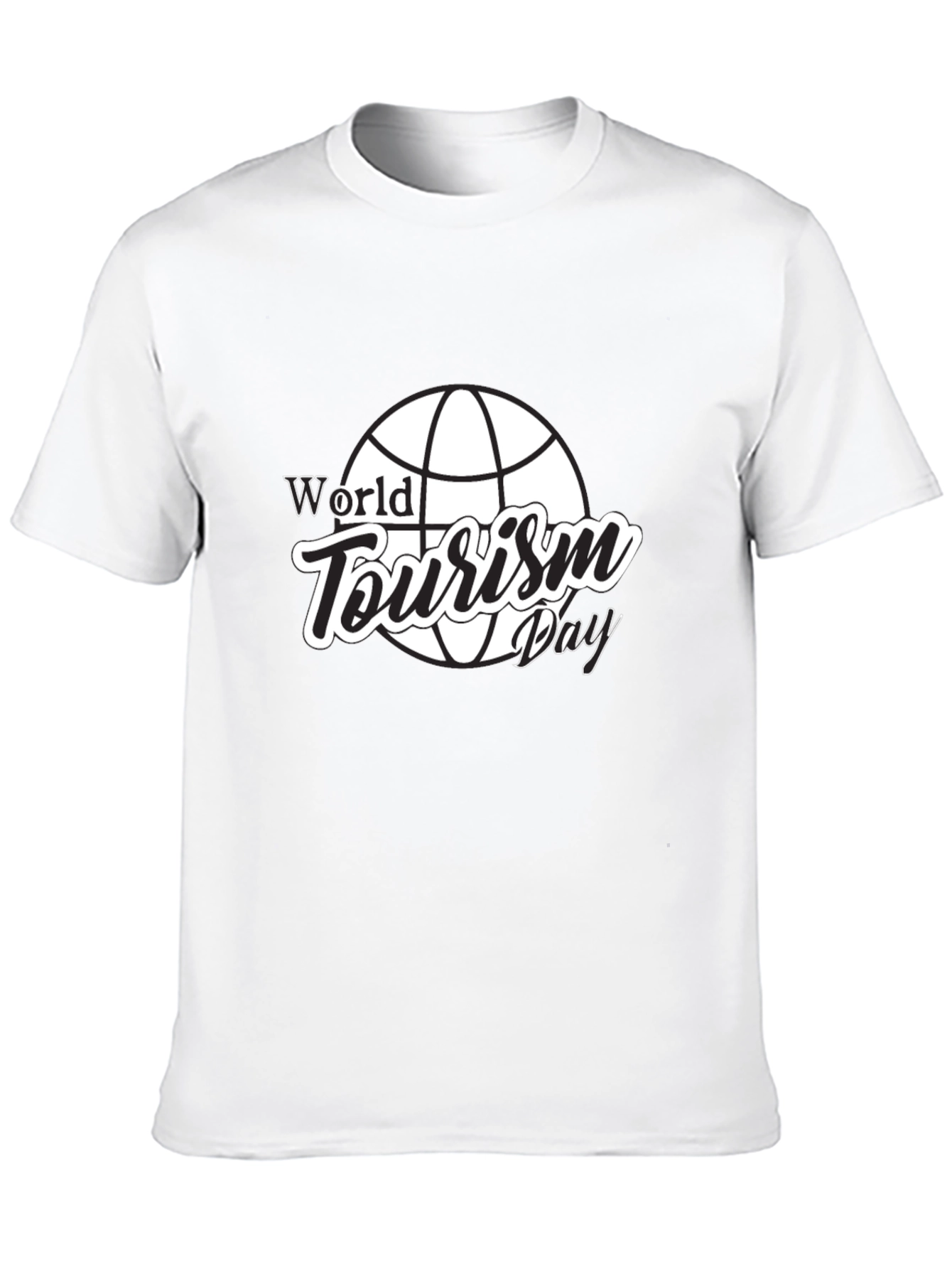 Black World Tourism Day Graphic Tee - Black view 10