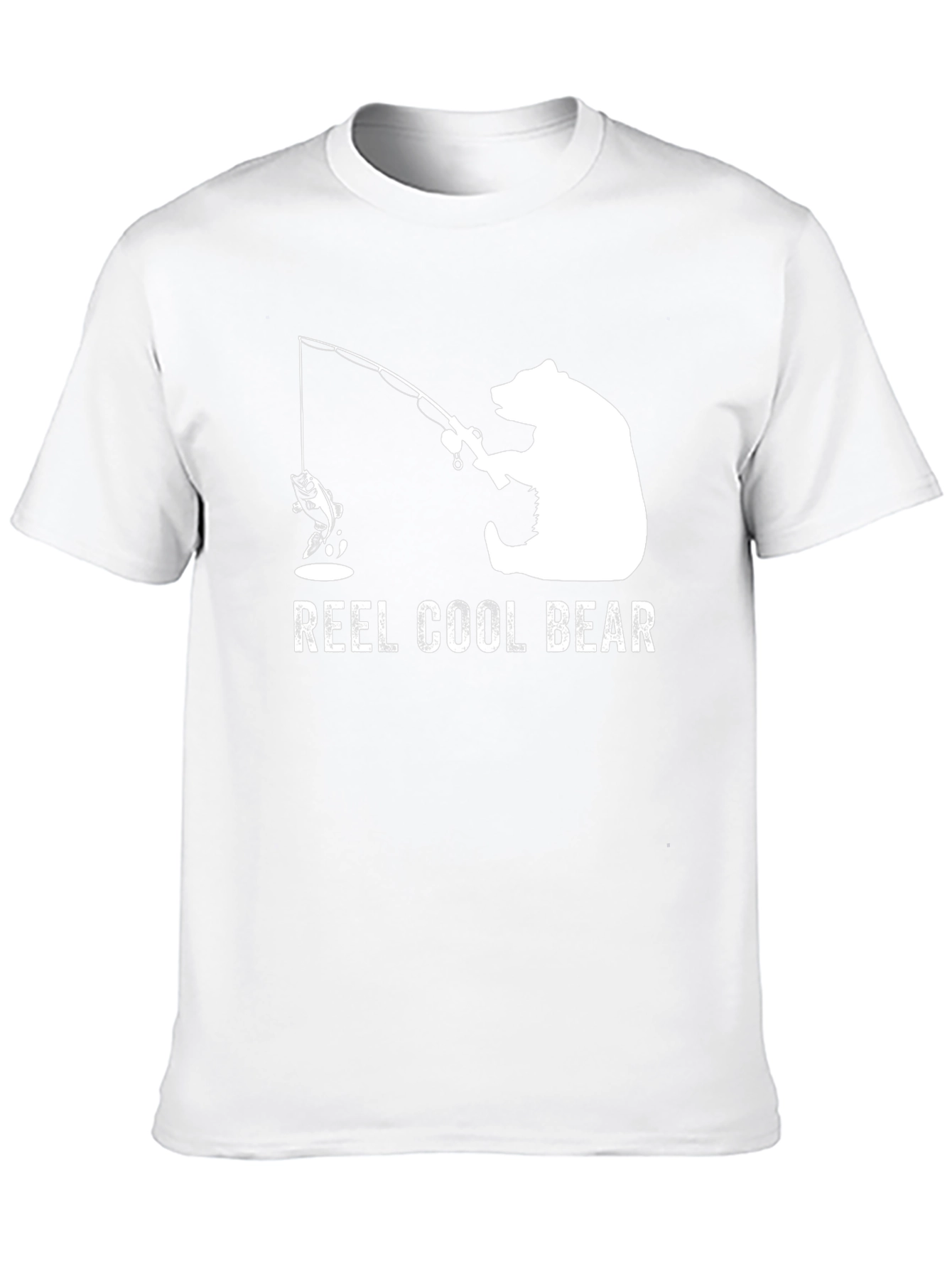 Black Reel Cool Bear T-Shirt - Fishing Graphic Tee view 10