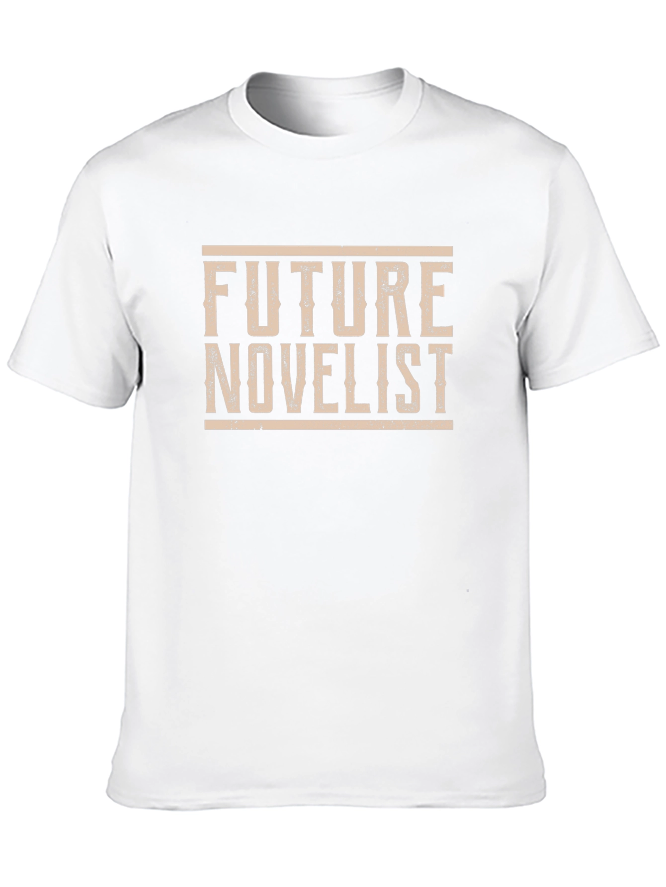 Black Future Novelist Graphic T-Shirt - Black Cotton Tee view 10