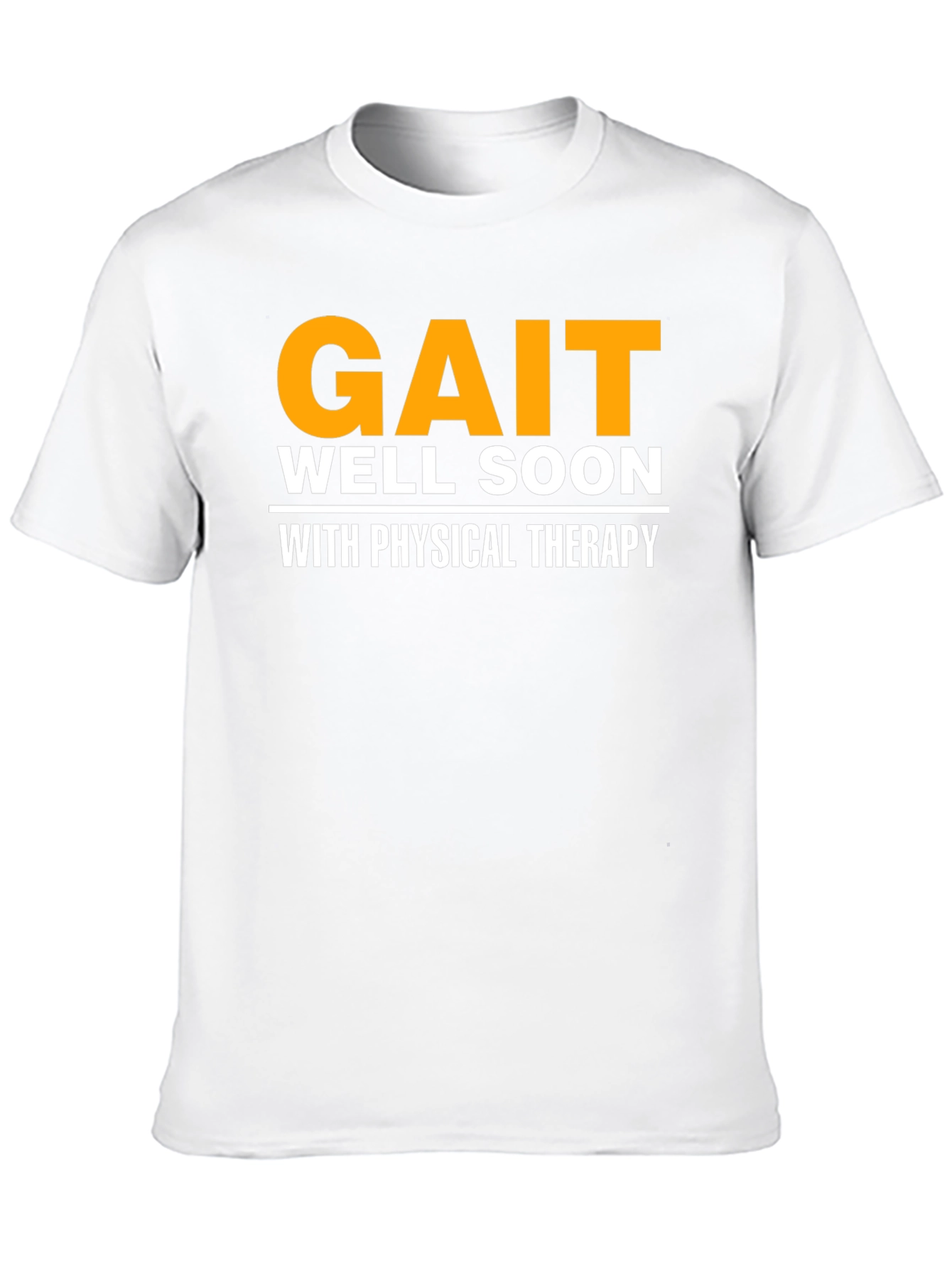 Black Gait Well Soon Physical Therapy Black T-Shirt view 10