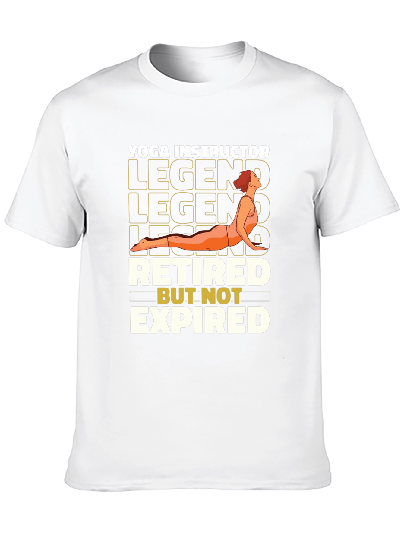 Black Retired Yoga Instructor Legend T-Shirt view 10