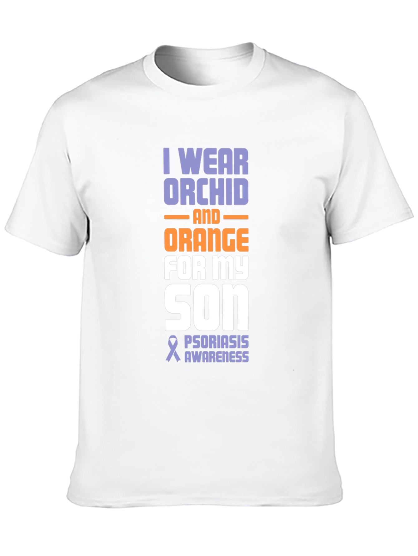 Orchid & Orange Psoriasis Awareness Son T-Shirt - 10