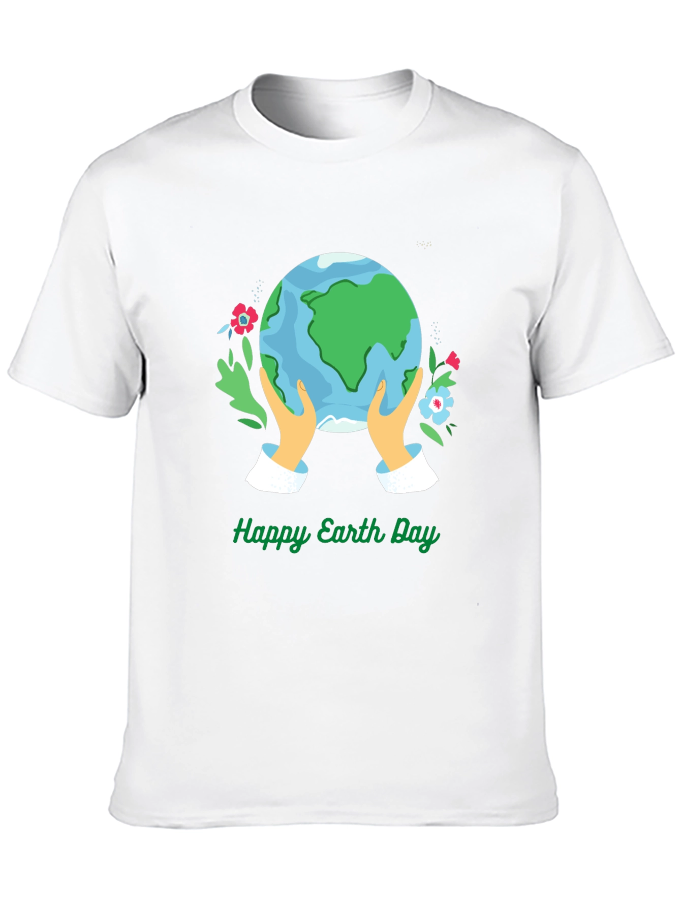 Black Happy Earth Day Graphic Tee - Black view 10