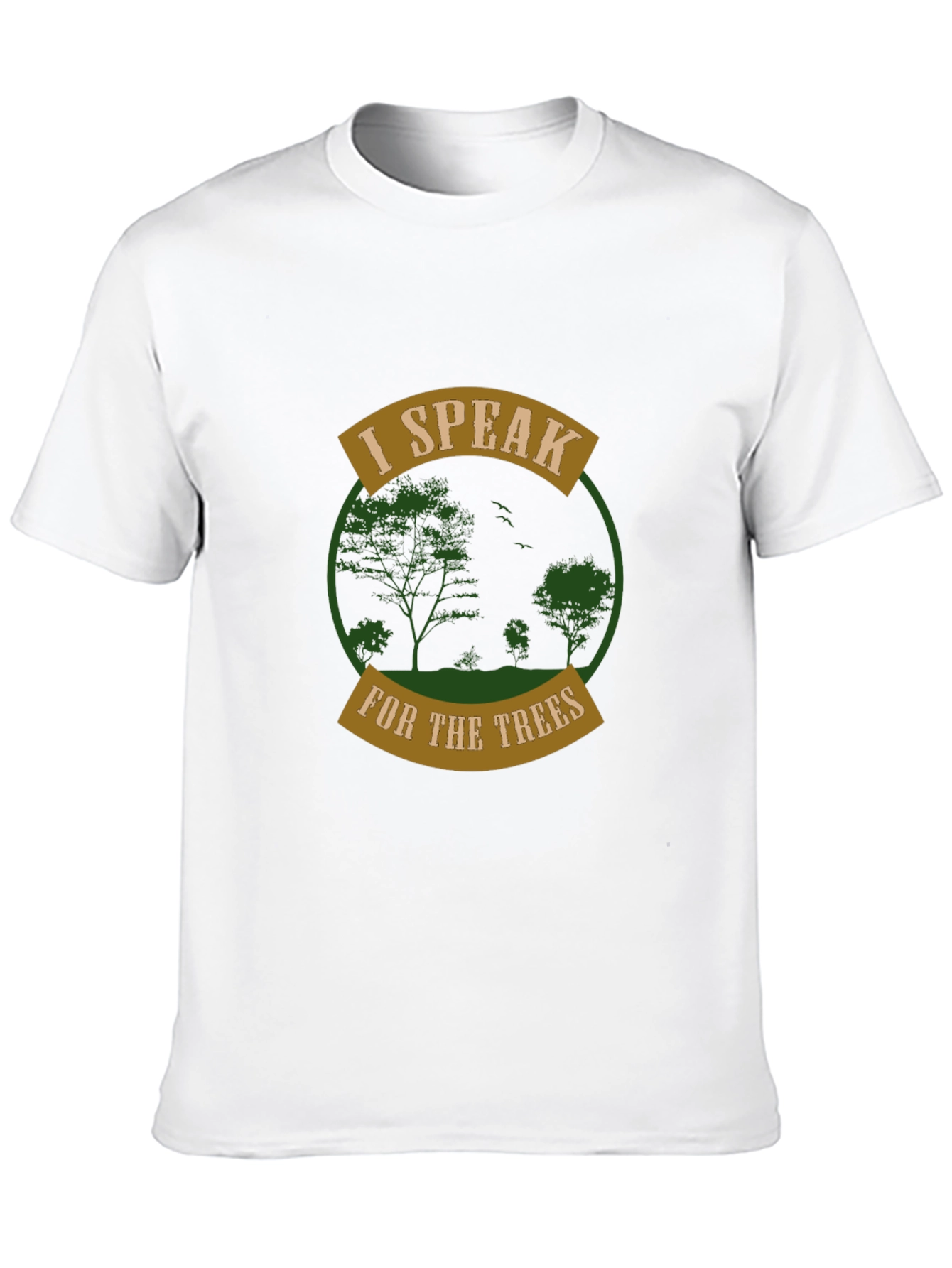 Black I Speak for the Trees Graphic Tee view 10
