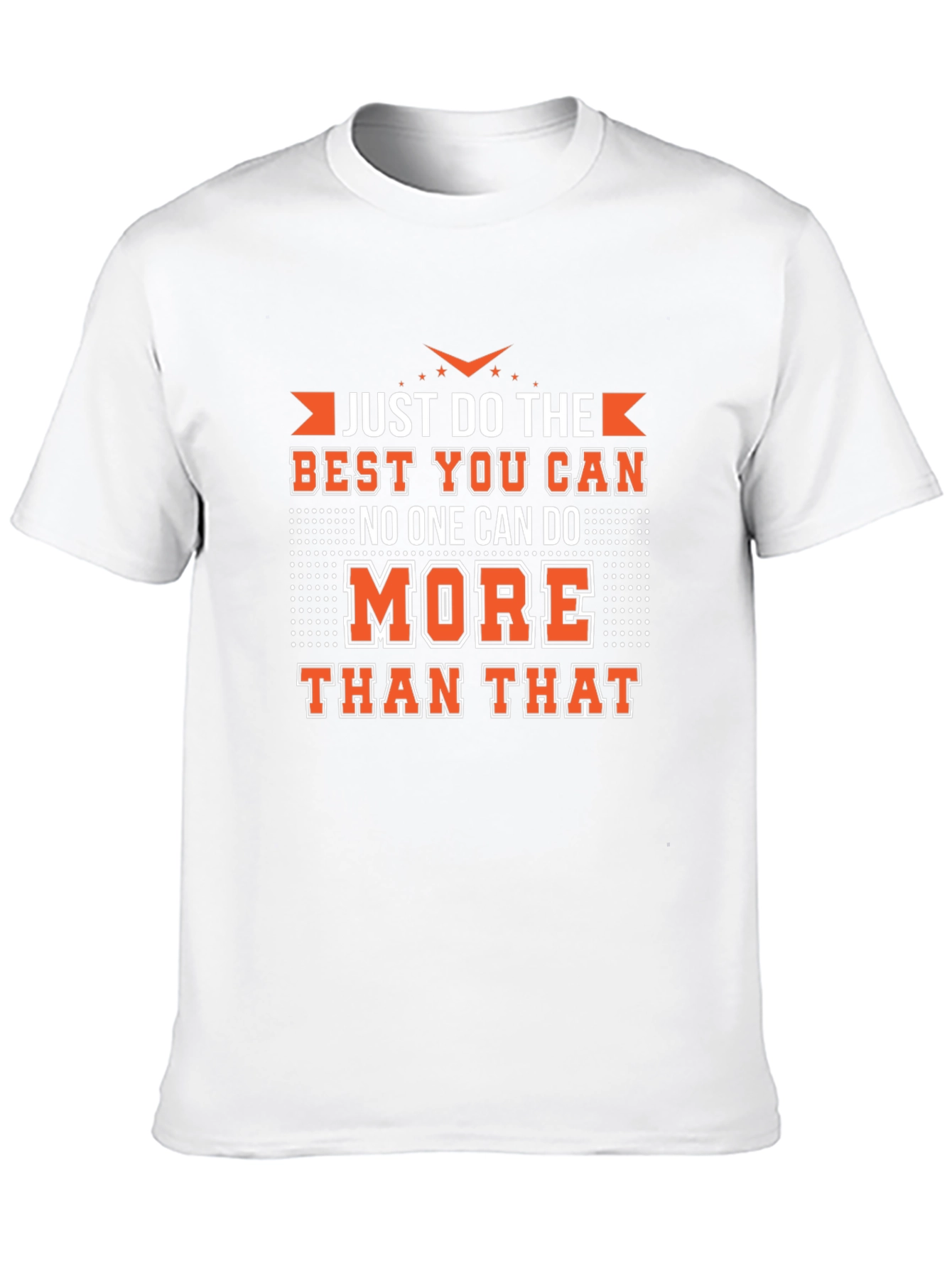 Black Motivational Black T-Shirt - Just Do Your Best! view 10