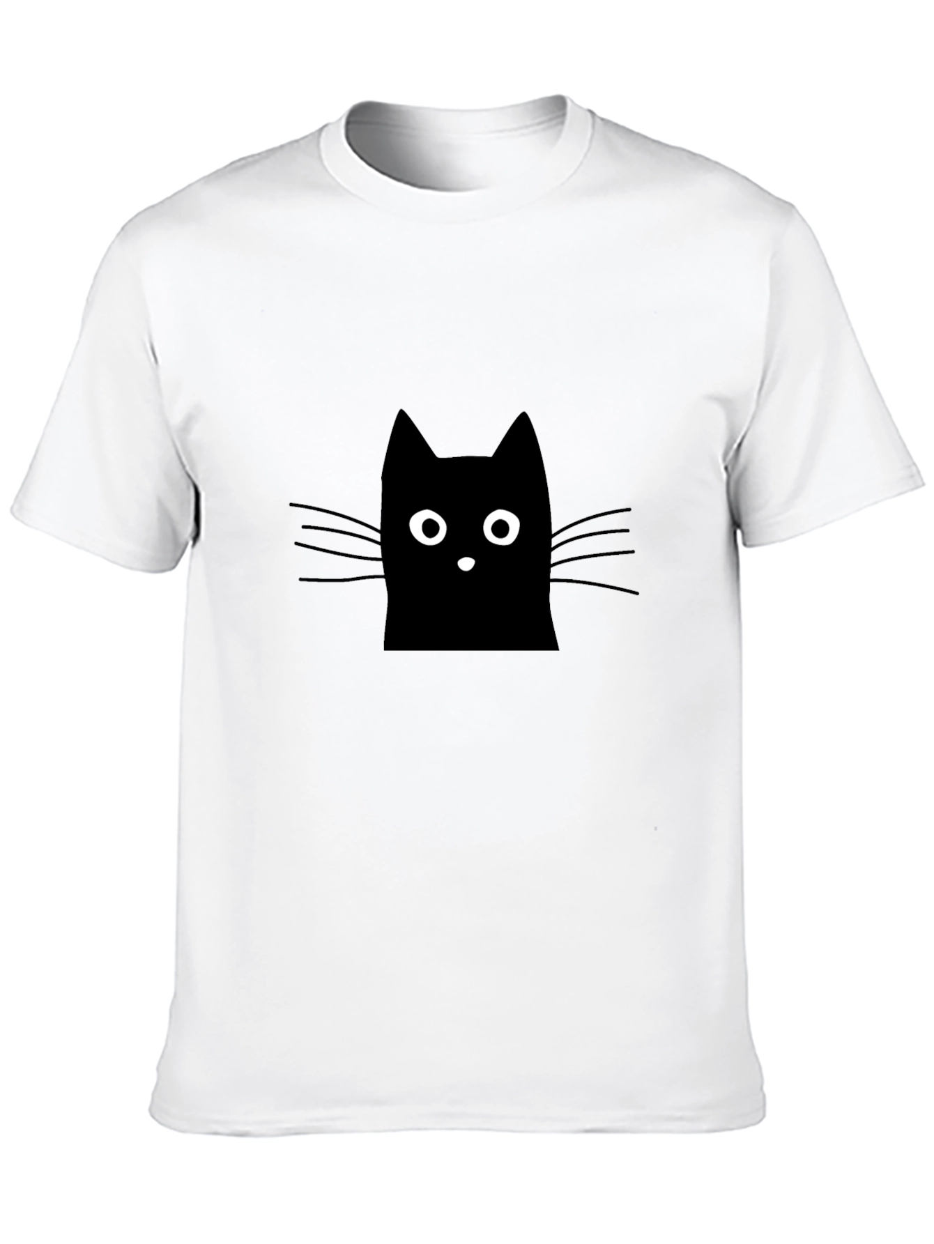 Black Black Cat Graphic Tee - Men's Casual Shirt view 10