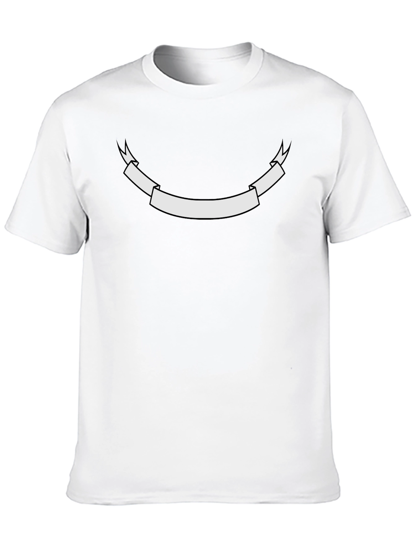 Black Men's Black Graphic Tee - Customizable Banner Design view 10