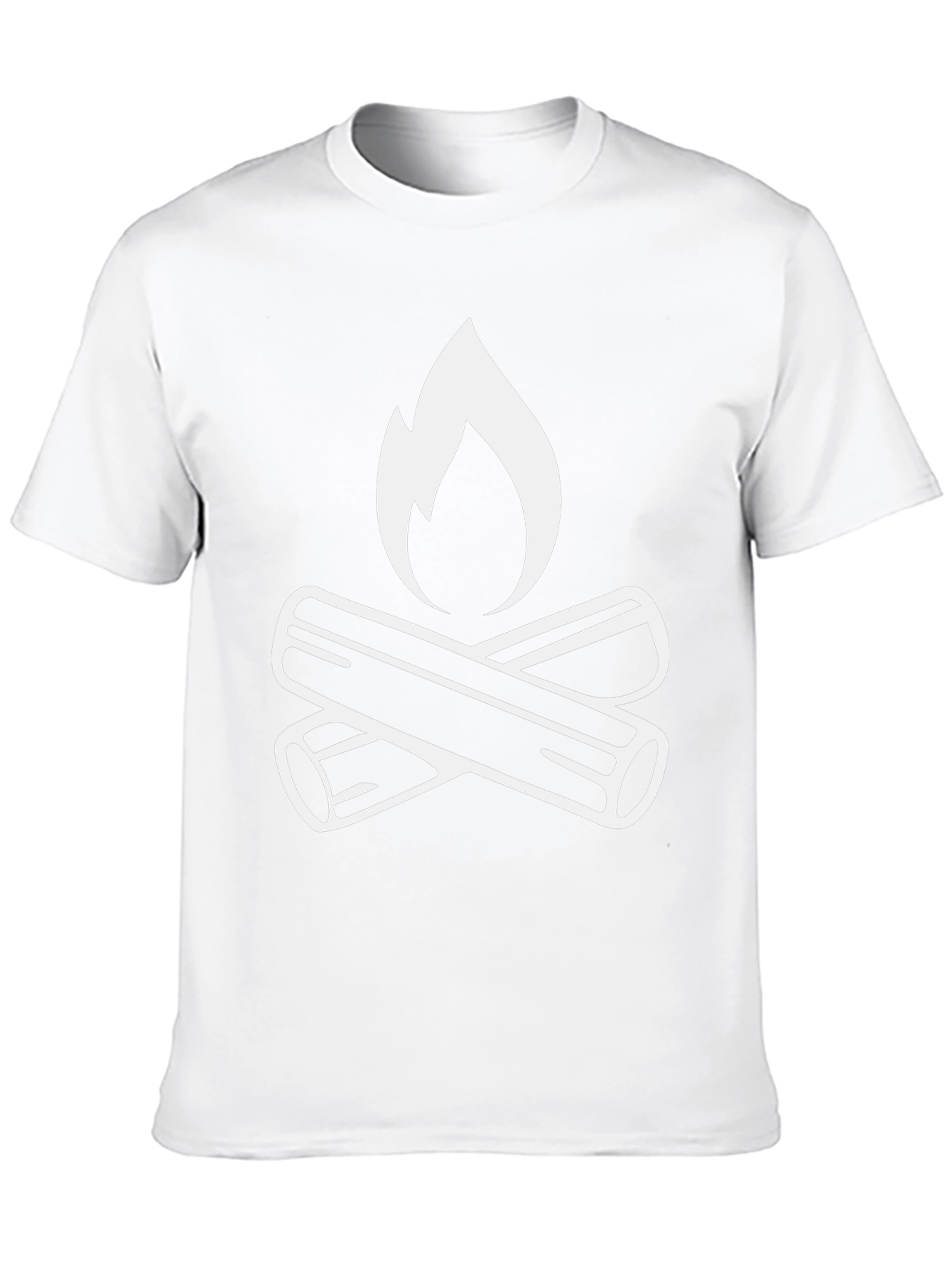 Black Campfire Graphic Tee - Black Cotton T-Shirt view 10