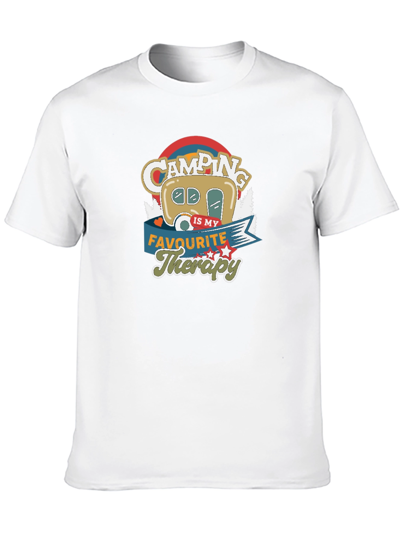 Black Camping Is My Favorite Therapy Graphic T-Shirt view 10