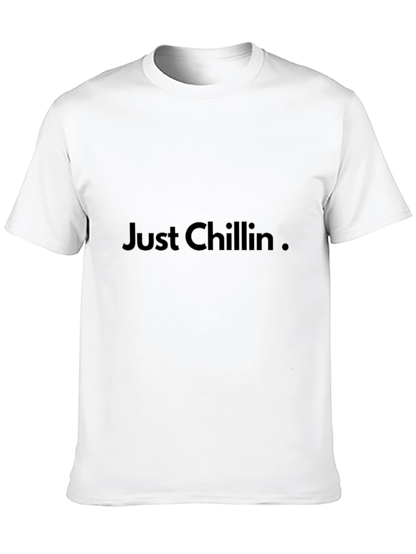 Black Just Chillin' Black Graphic Tee view 10