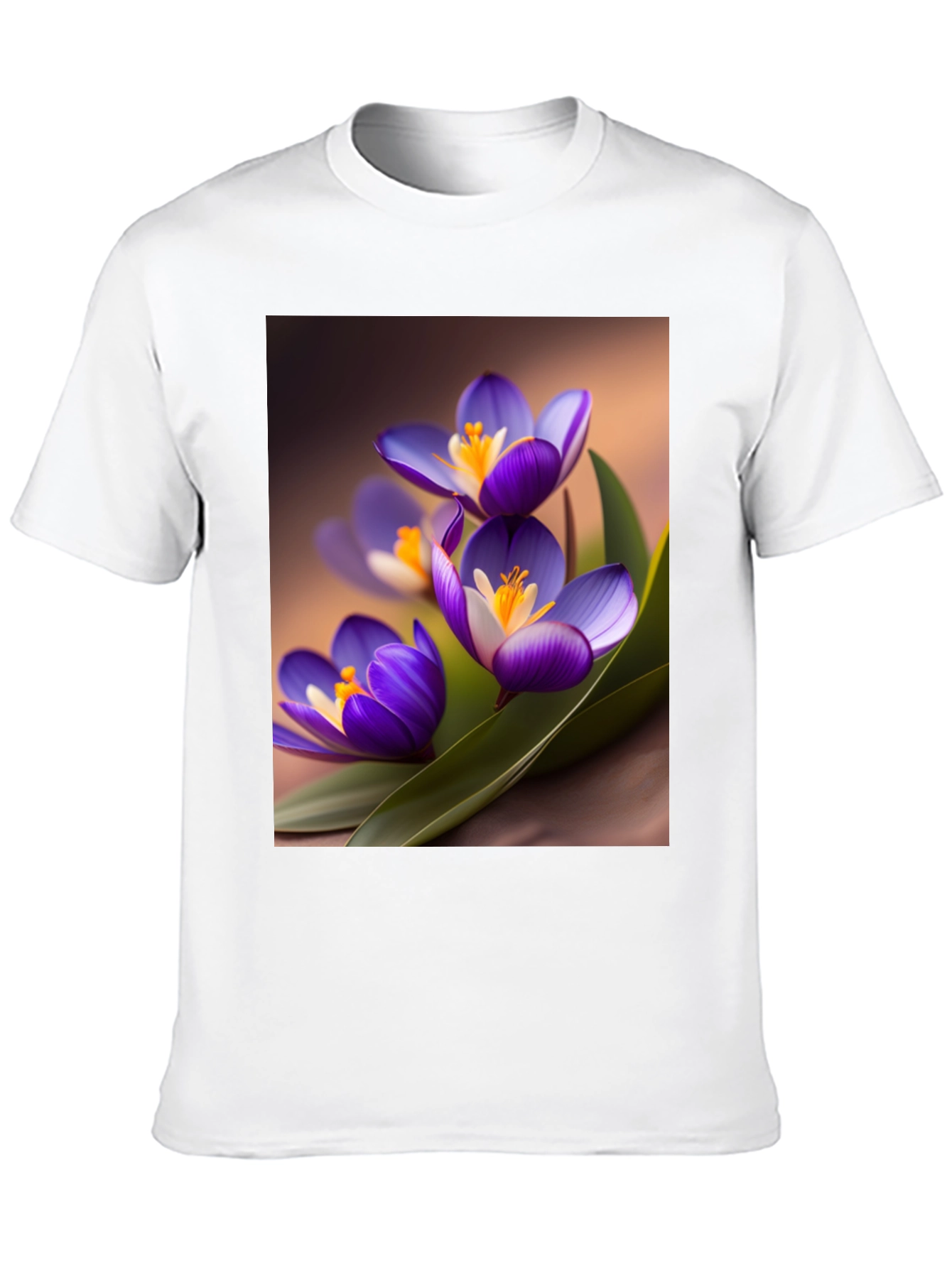 Black Floral Crocus Graphic Tee - Black view 10