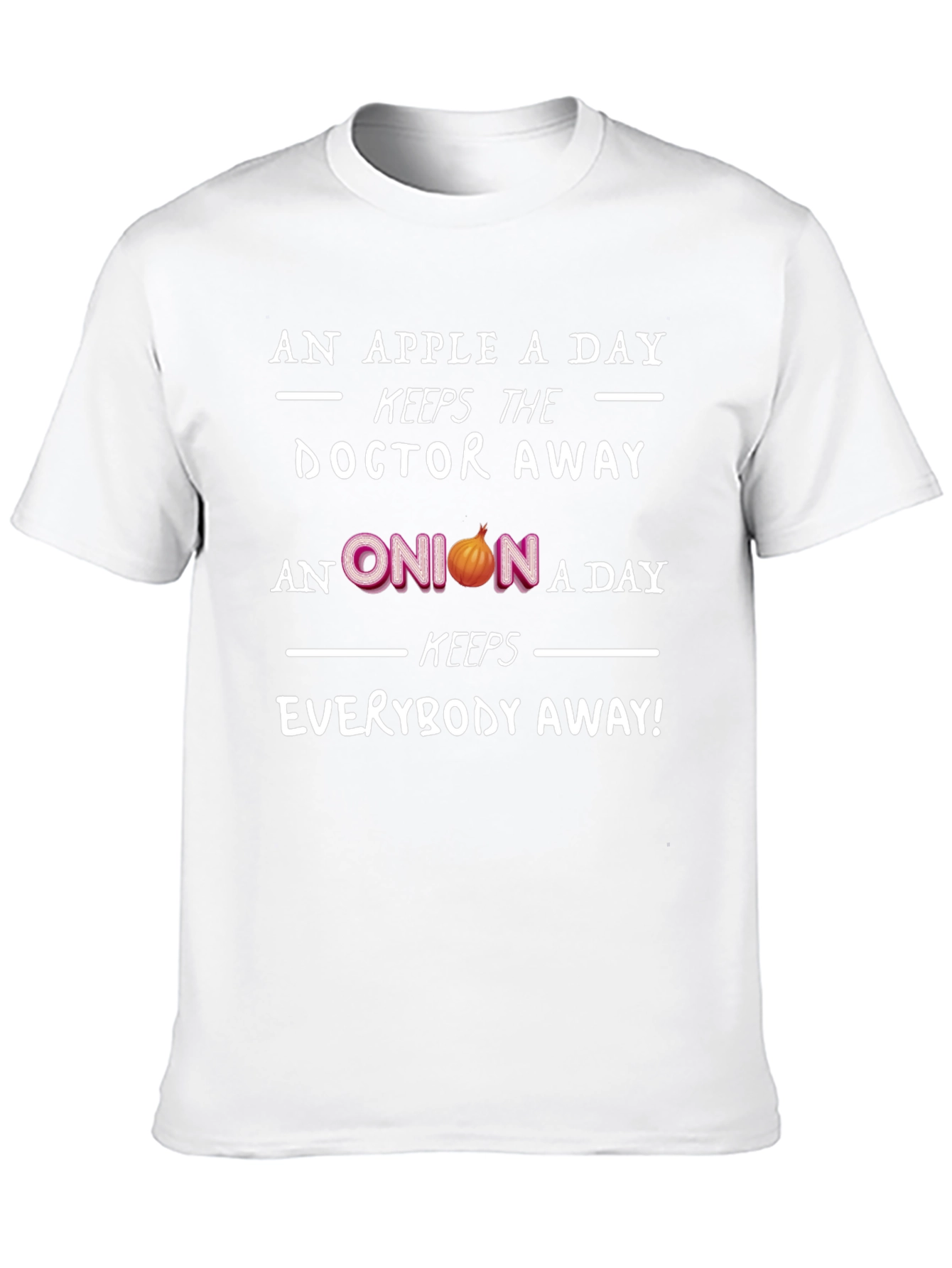 Black Funny Onion T-Shirt - Keeps Everybody Away! view 10