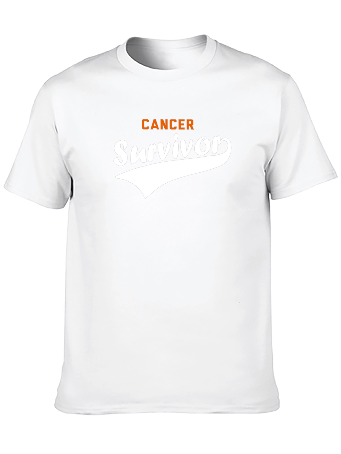 Black Cancer Survivor T-Shirt - Black Cotton Tee view 10