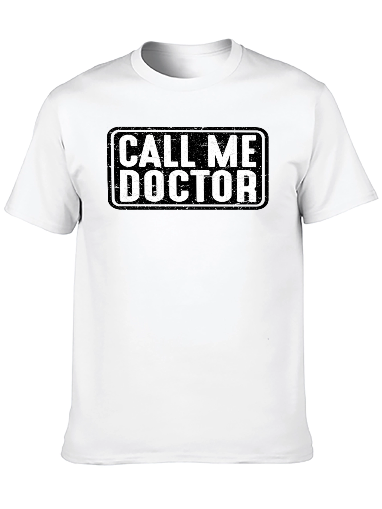 Black Call Me Doctor Graphic Tee - Novelty T-Shirt view 10