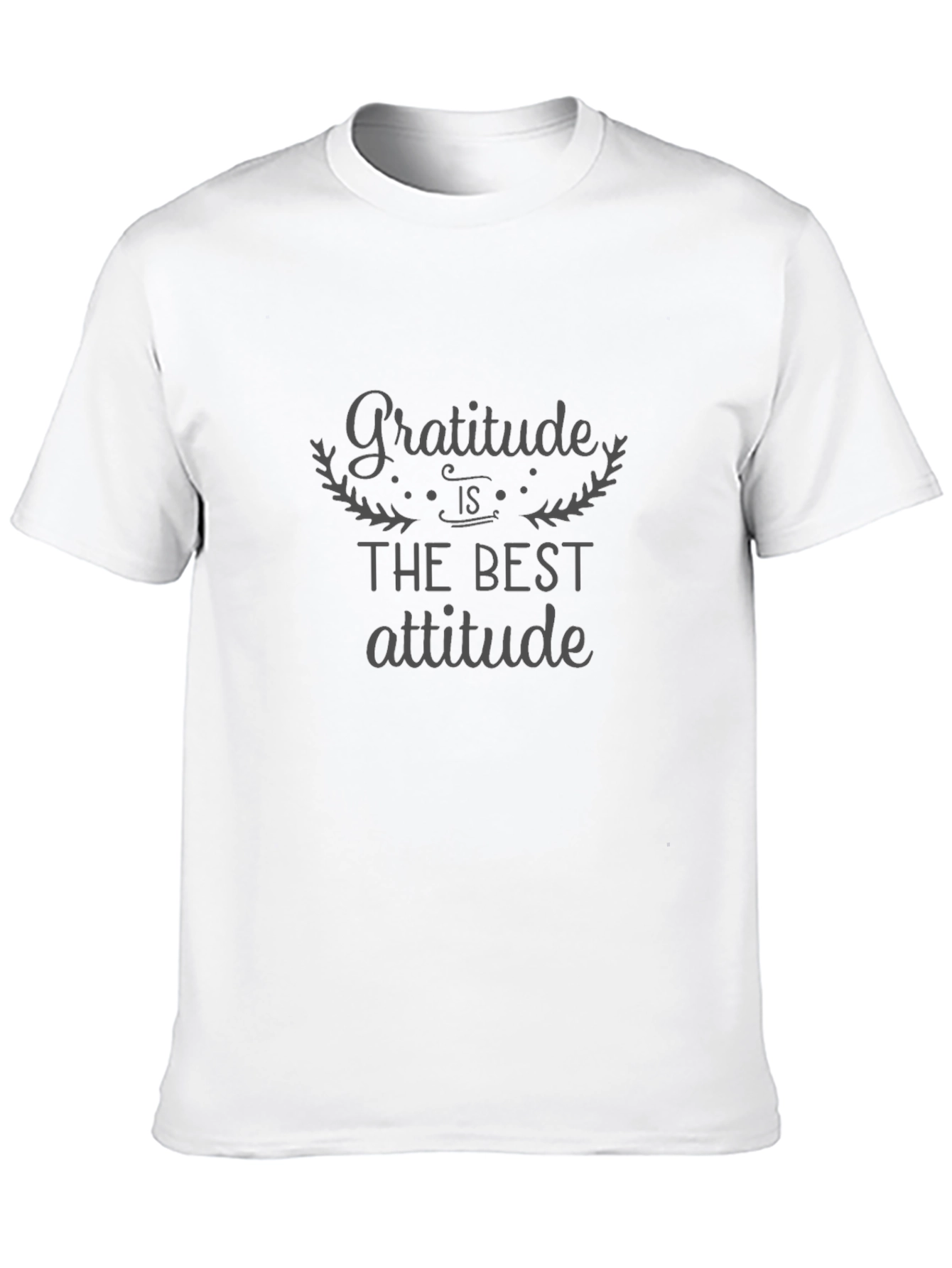Black Gratitude T-Shirt: The Best Attitude Tee view 10