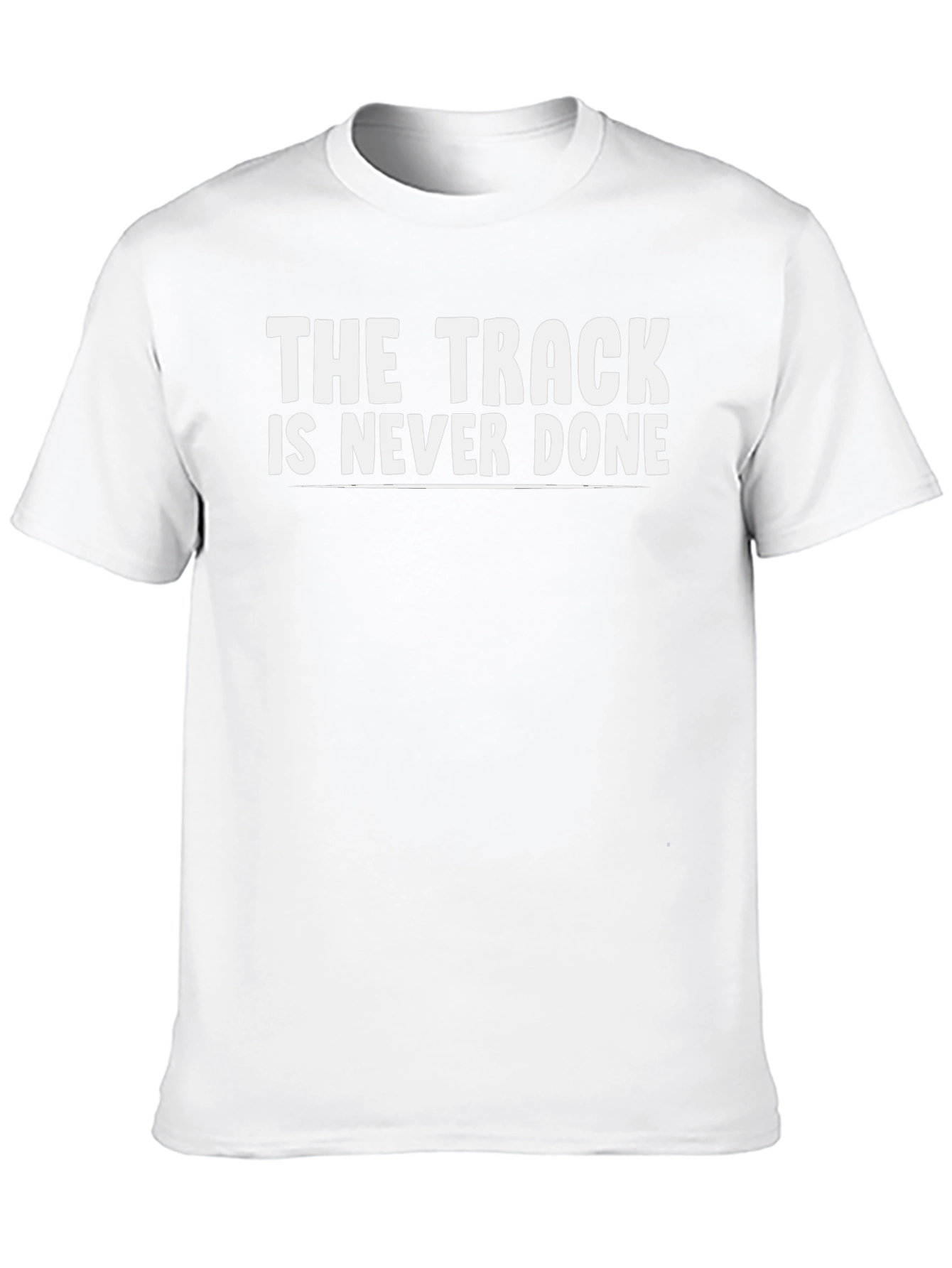 Black The Track is Never Done Graphic Tee view 10