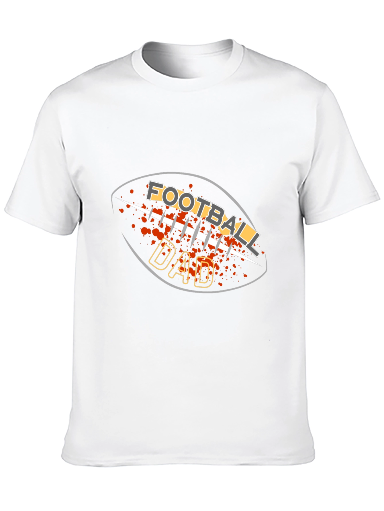 Black Football Dad Graphic T-Shirt - Black Tee view 10