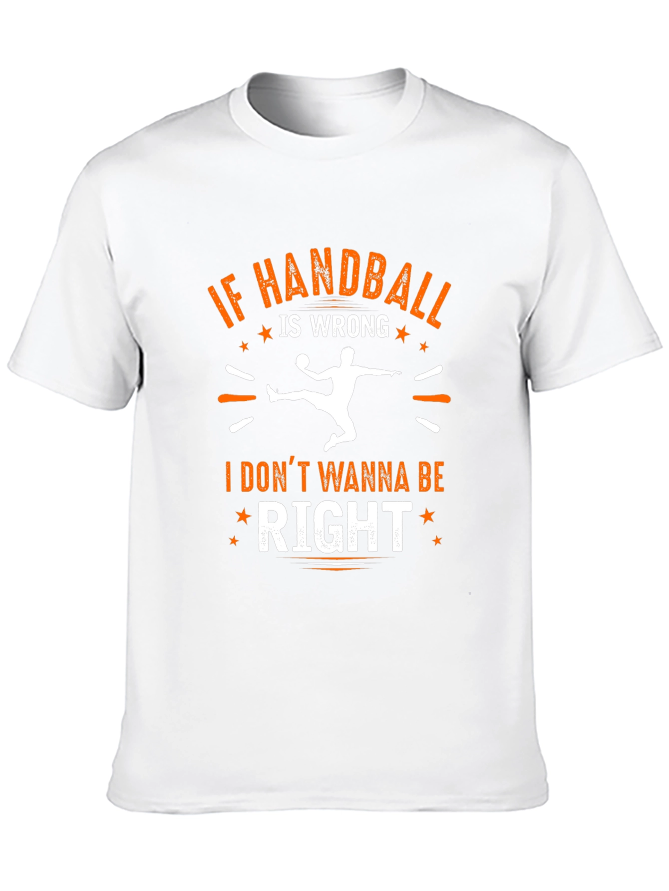 Black Handball Graphic T-Shirt - "If Handball is Wrong" view 10
