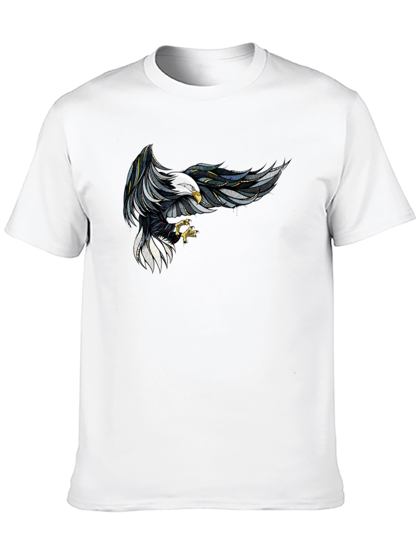 Black Eagle Graphic Print Black T-Shirt view 10