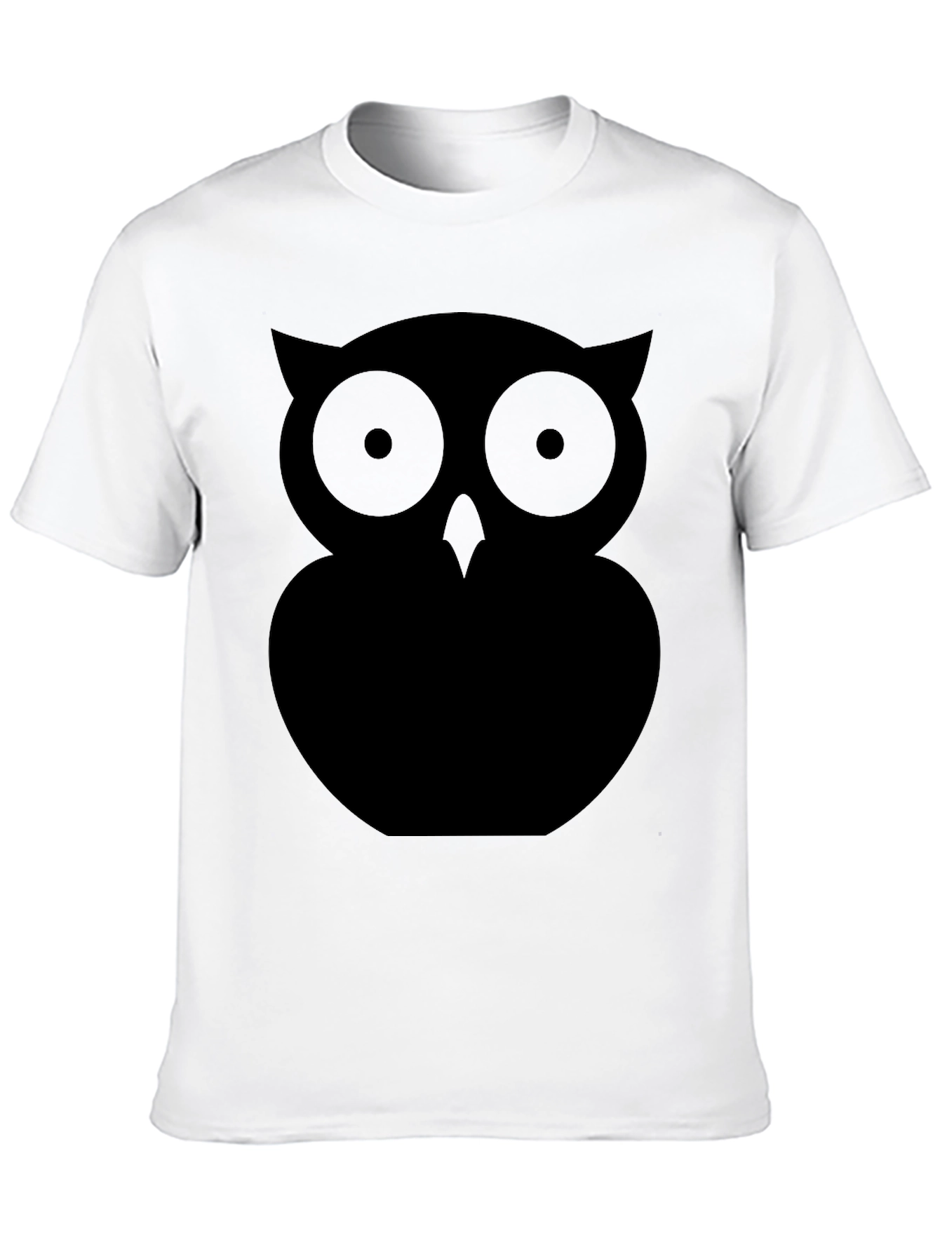 Black Black Owl Graphic Tee - Men's Casual Short Sleeve Shirt view 10
