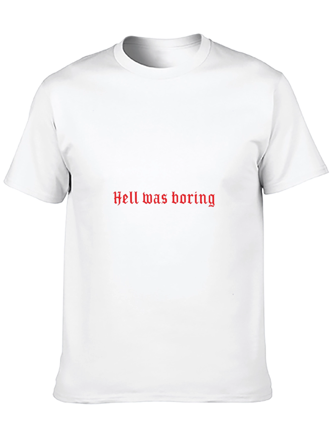 Black Hell Was Boring Graphic T-Shirt - Black view 10