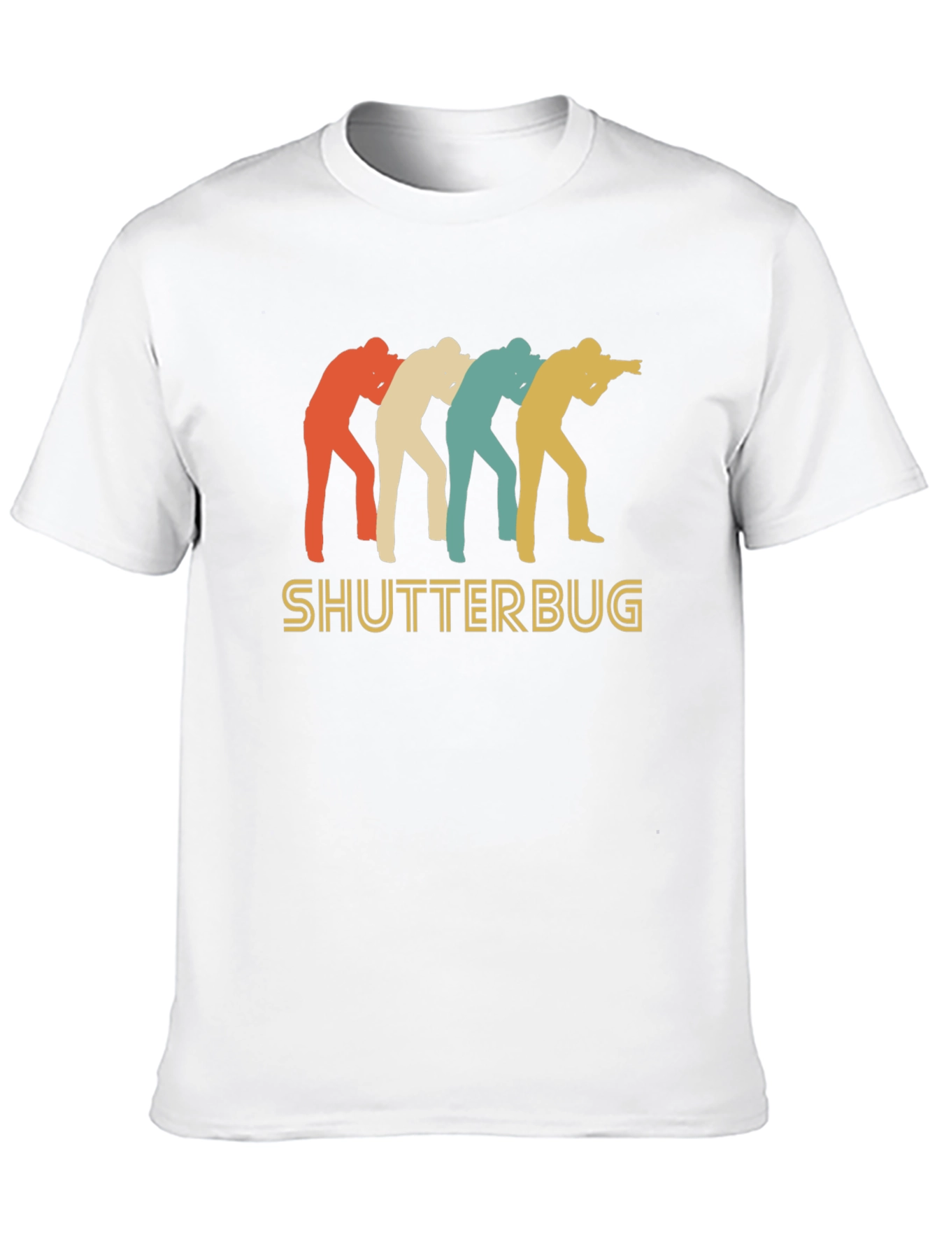 Black Shutterbug Retro Style T-Shirt view 10