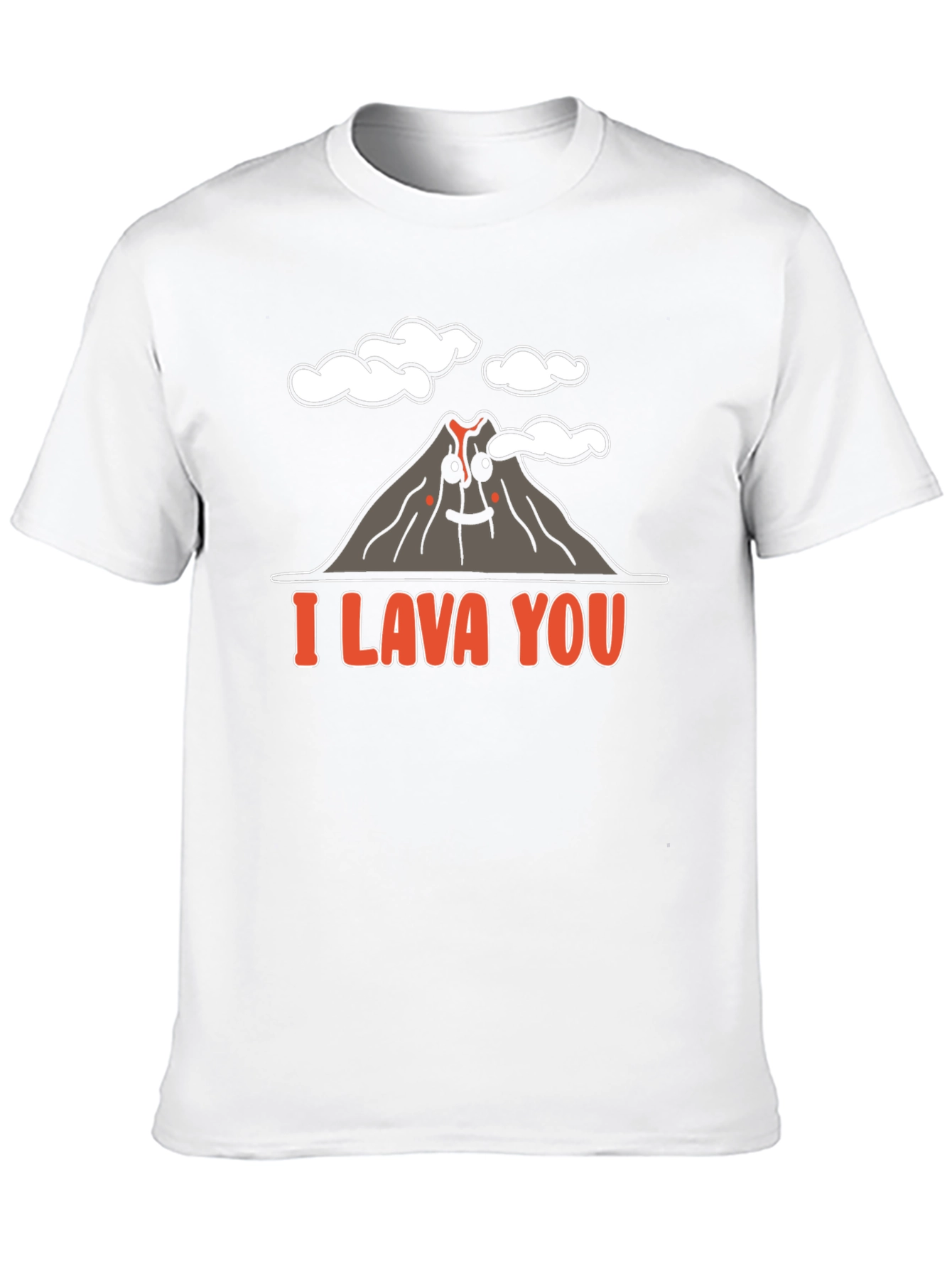 Black I Lava You Graphic T-Shirt - Volcano Love Pun view 10